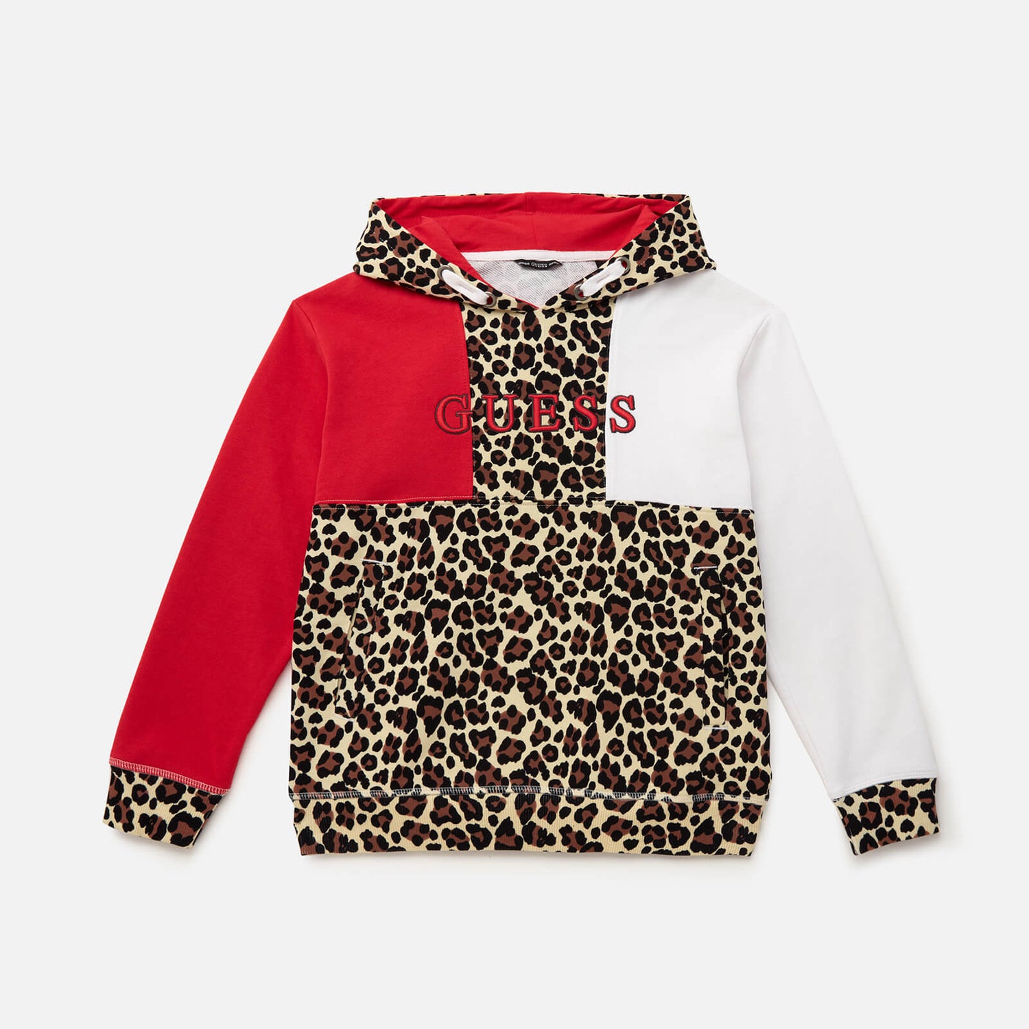 Guess Girls' Animal Mix Hoody - White Ground Animal