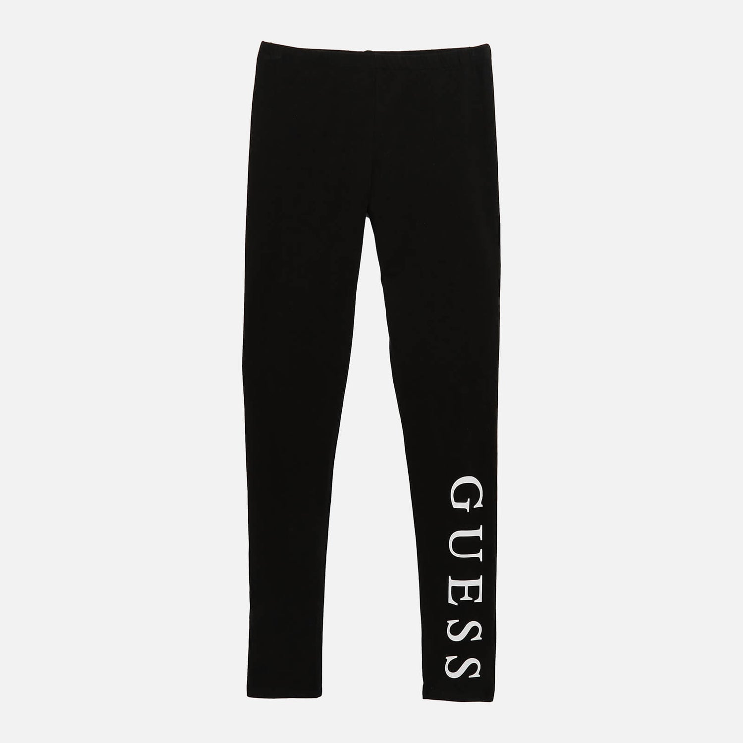 Guess Girls' Logo Leggings - Jet Black