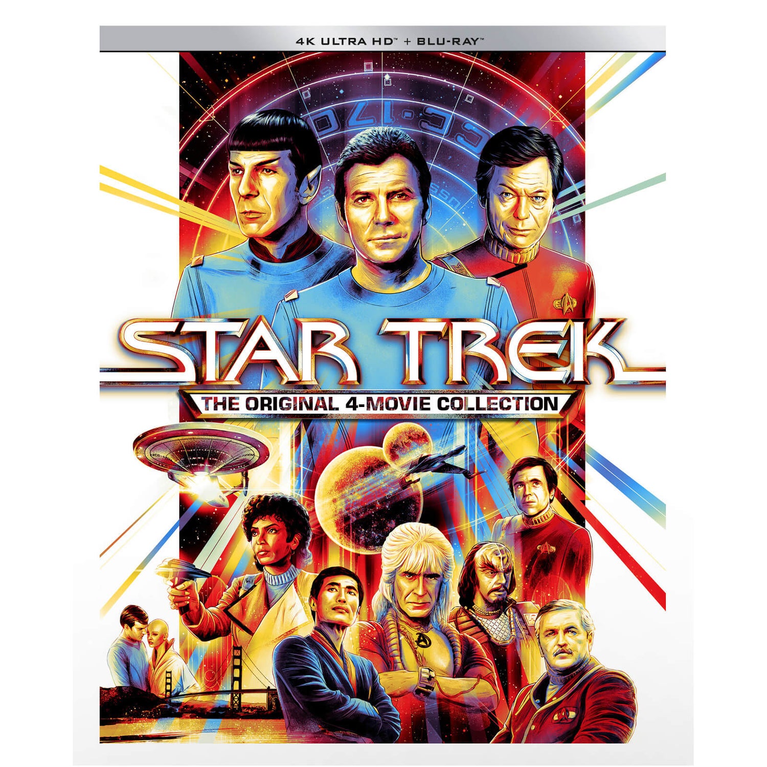 Films Blu Ray 4k Star Trek: The Original 4-Movie 4K Ultra HD Collection (Includes Blu-ray) 4K  - Zavvi UK