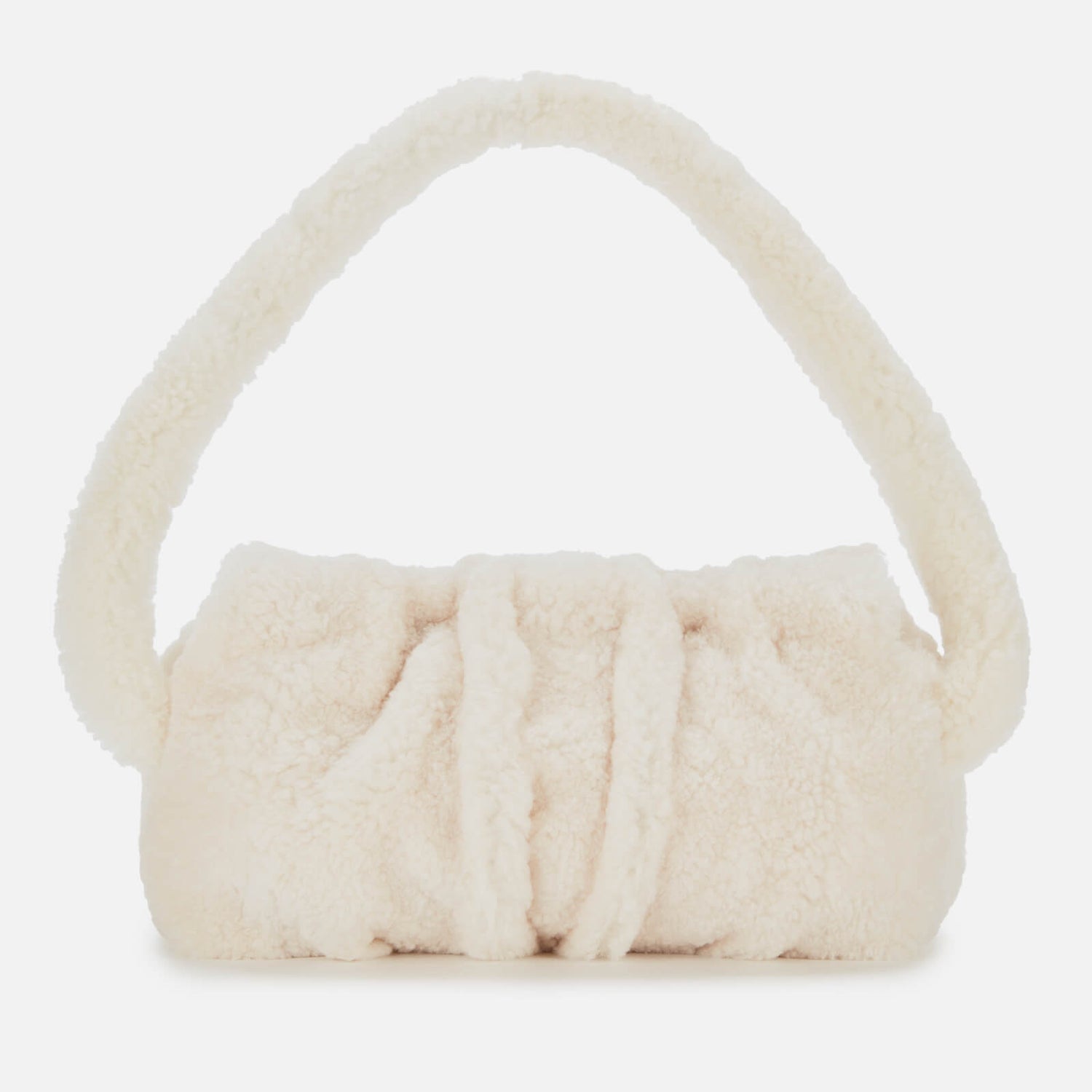 Elleme Women's Vague Teddy Shearling Shoulder Bag - Cream