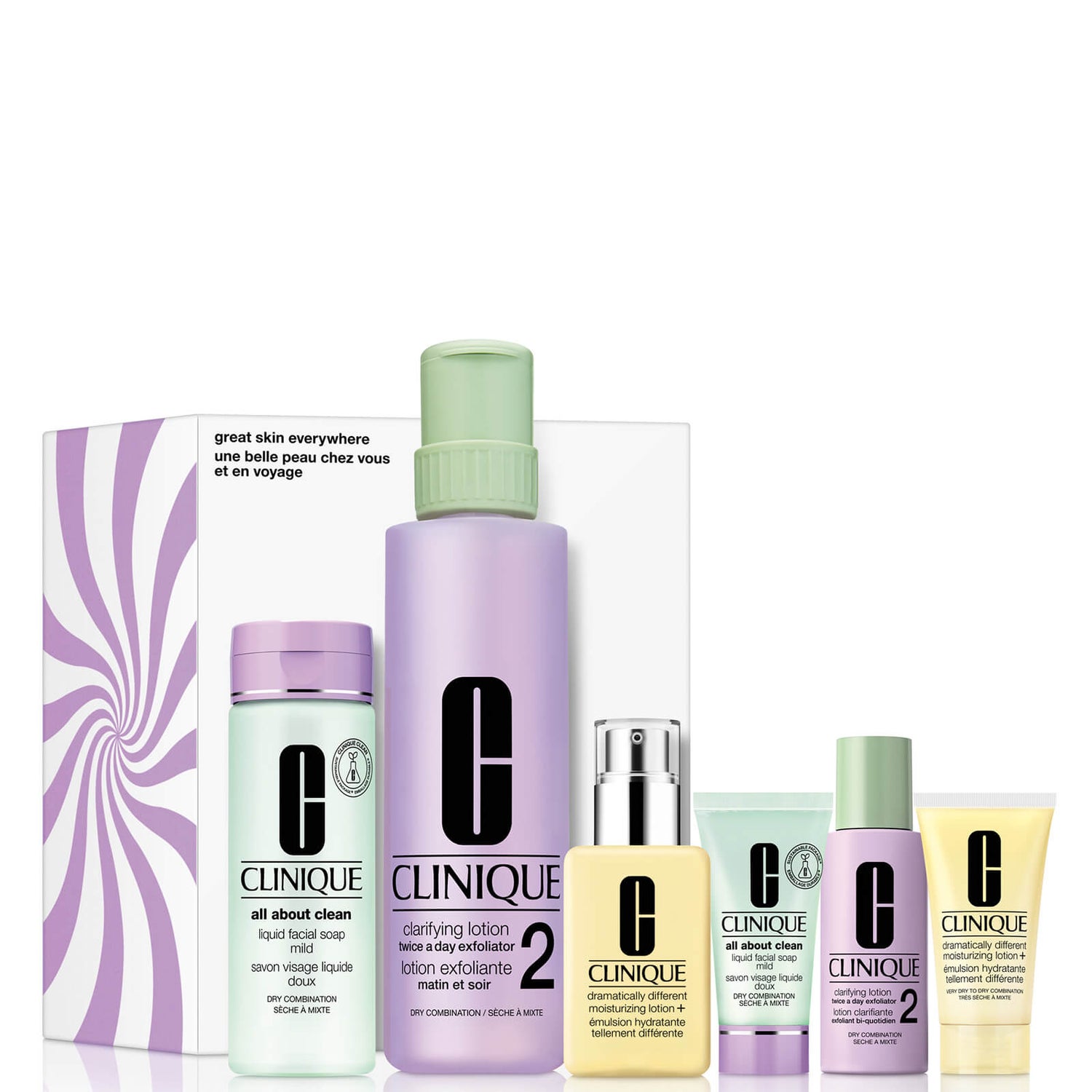 Clinique Great Skin Everywhere Set for Dry-Combination Skin (Worth £100.03)