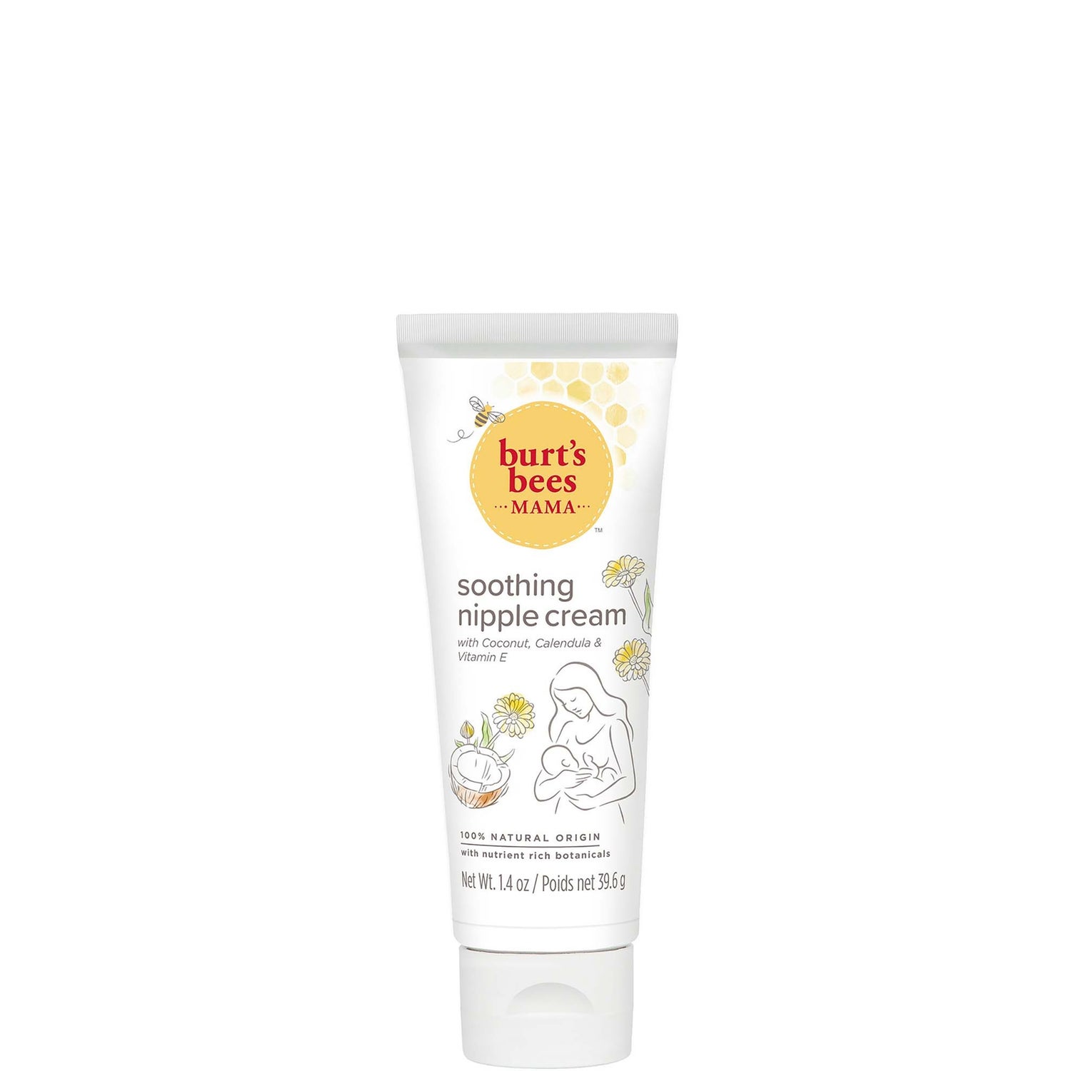 Успокаивающий крем для сосков Burt’s Bees Mama Soothing Nipple Cream with Coconut, Calendula and Vitamin E