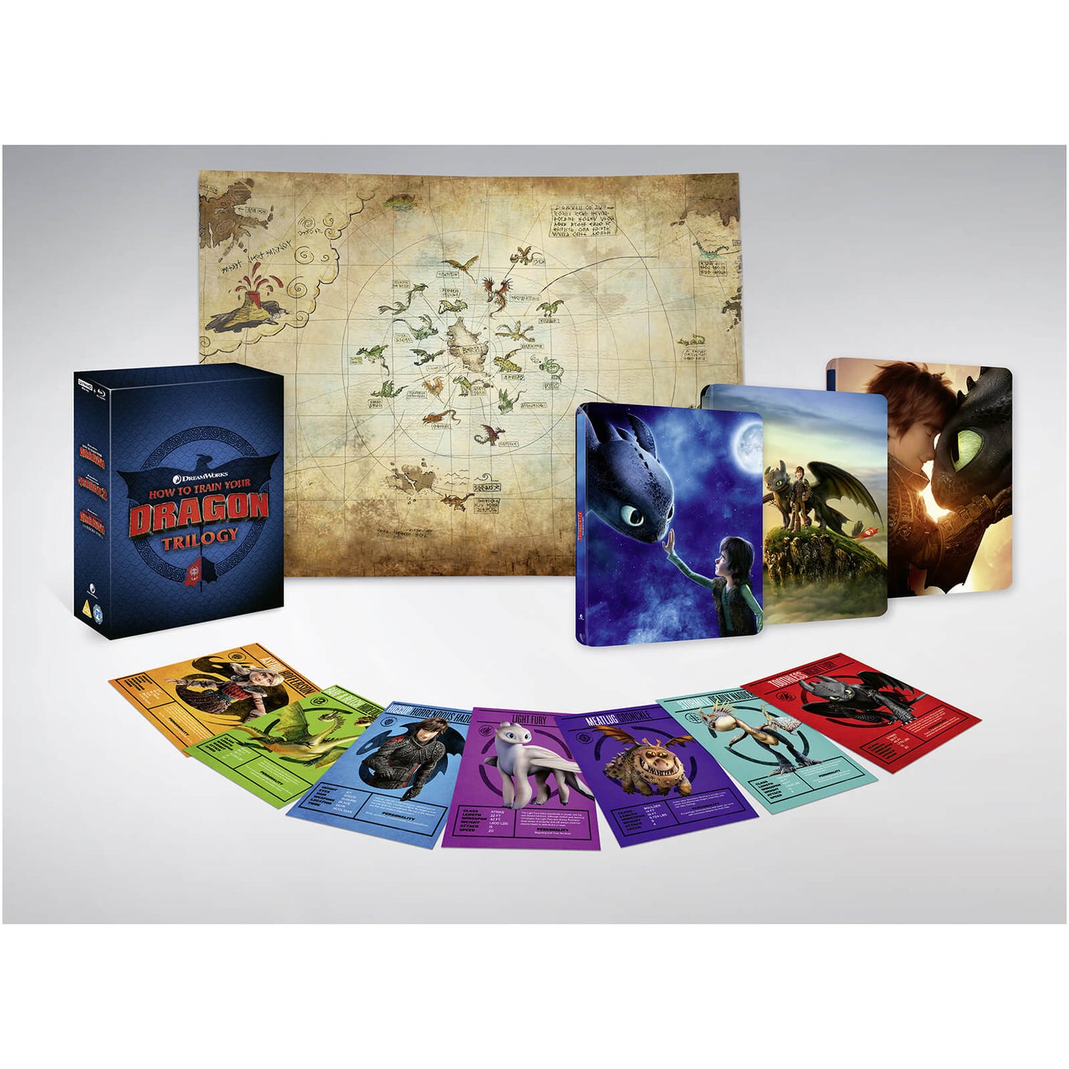 How to Train Your Dragon Trilogy - Zavvi Exclusive 4K Ultra HD Steelbook Boxset (Includes Blu-ray)