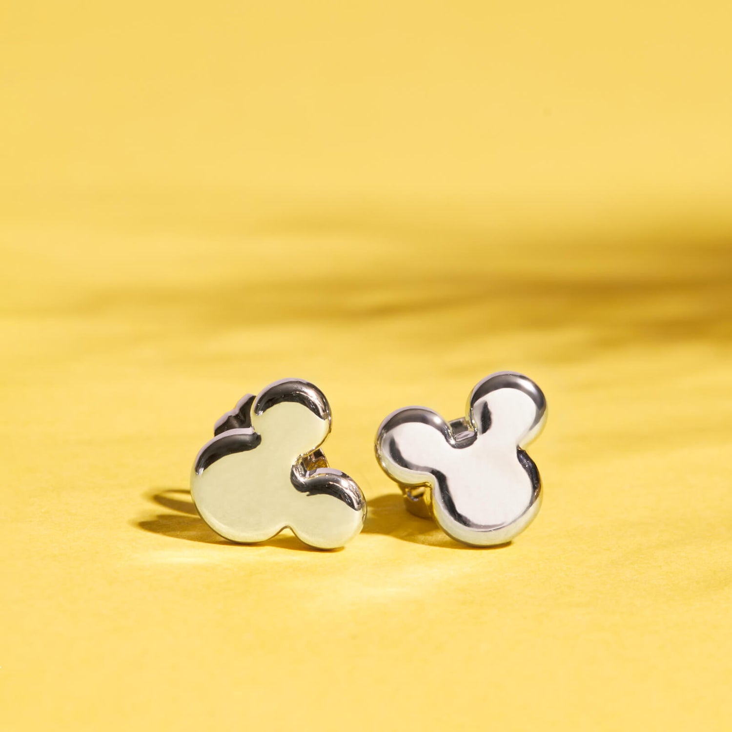 White gold mickey mouse outlet earrings
