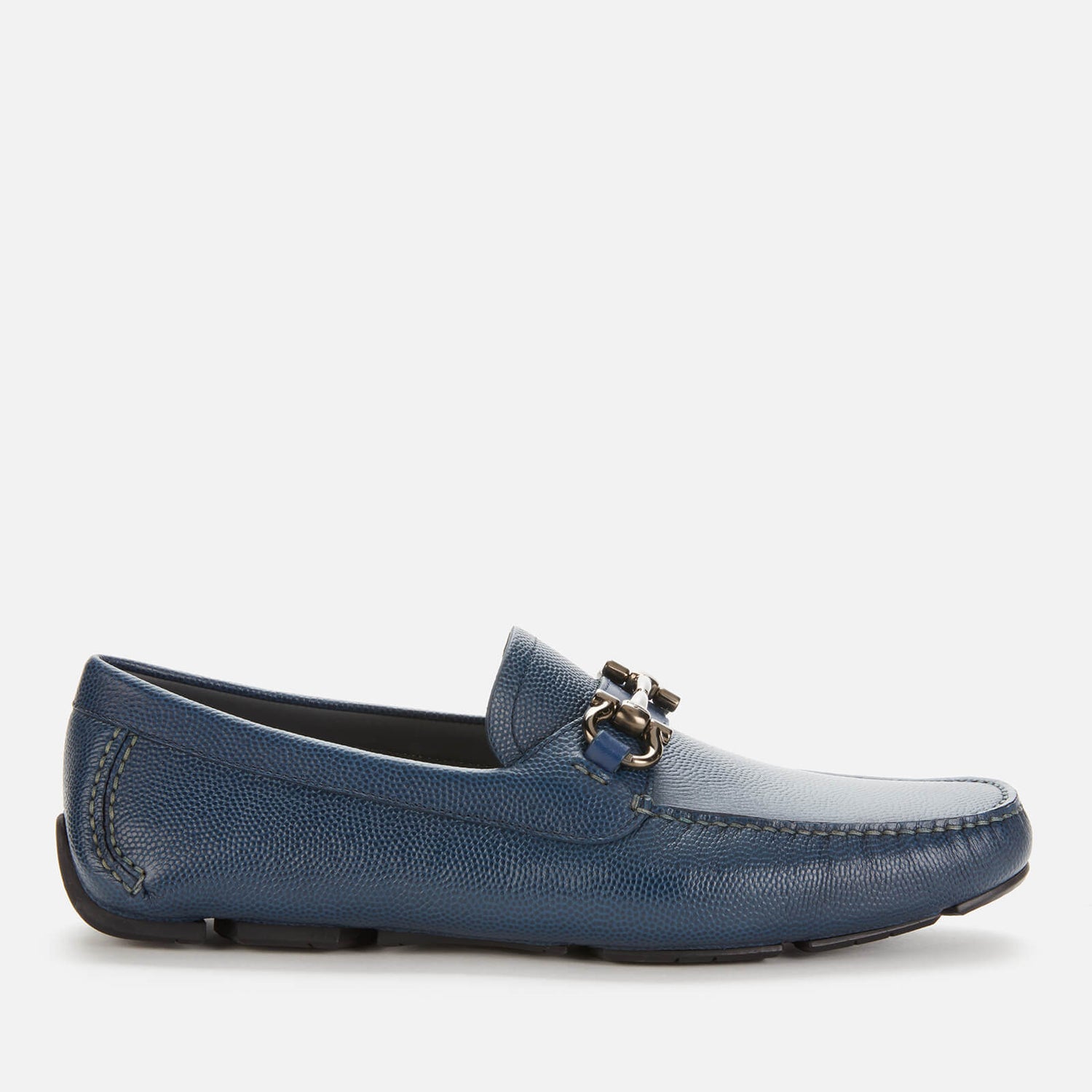 Salvatore Ferragamo Men's Parigi Leather Driving Shoes - Blue - UK 6