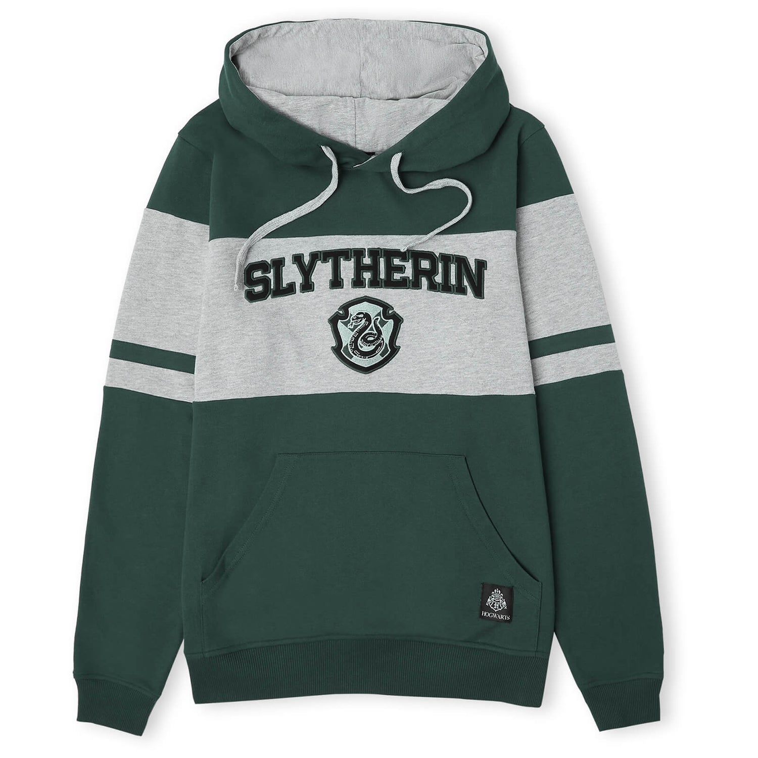 Slytherin House Panelled Hoodie - Green