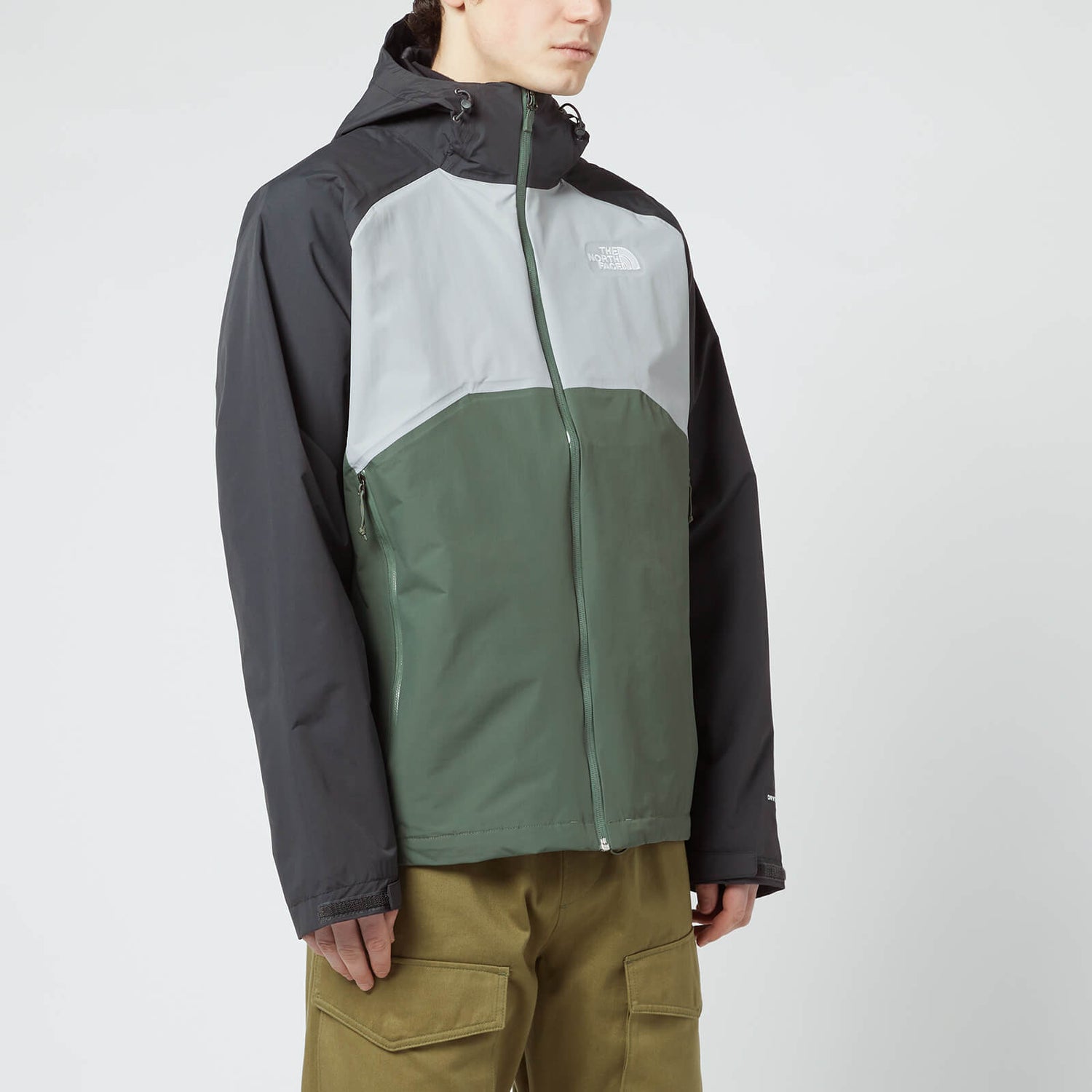 The North Face Men's Stratos Jacket - Asphalt Grey/Thyme/Med Grey - XL