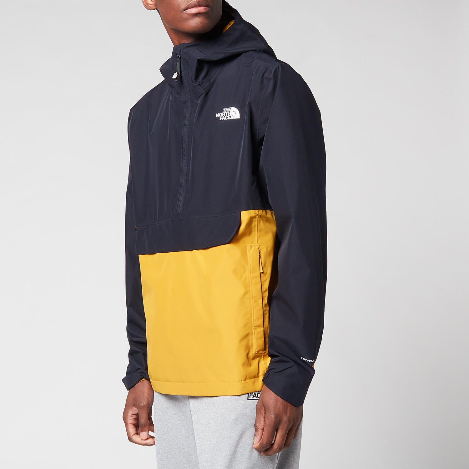 The North Face Men's Waterproof Fanorak - Aviator Navy/Arrowwood Yellow