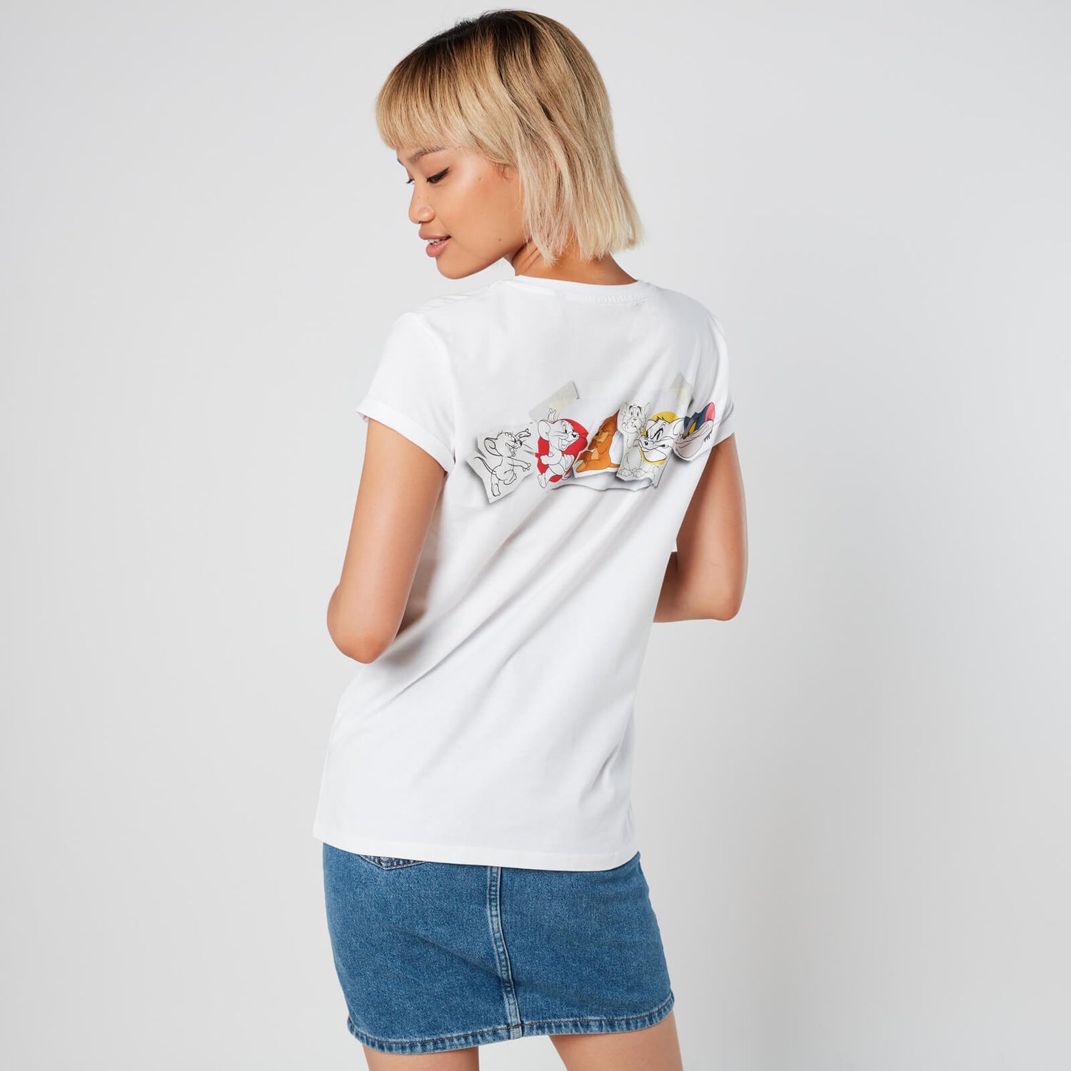 Tom & Jerry Evolution Women's T-Shirt - White