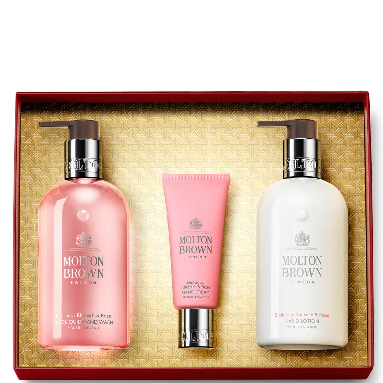Molton Brown Delicious Rhubarb and Rose Hand Gift Set (Worth £52.00)