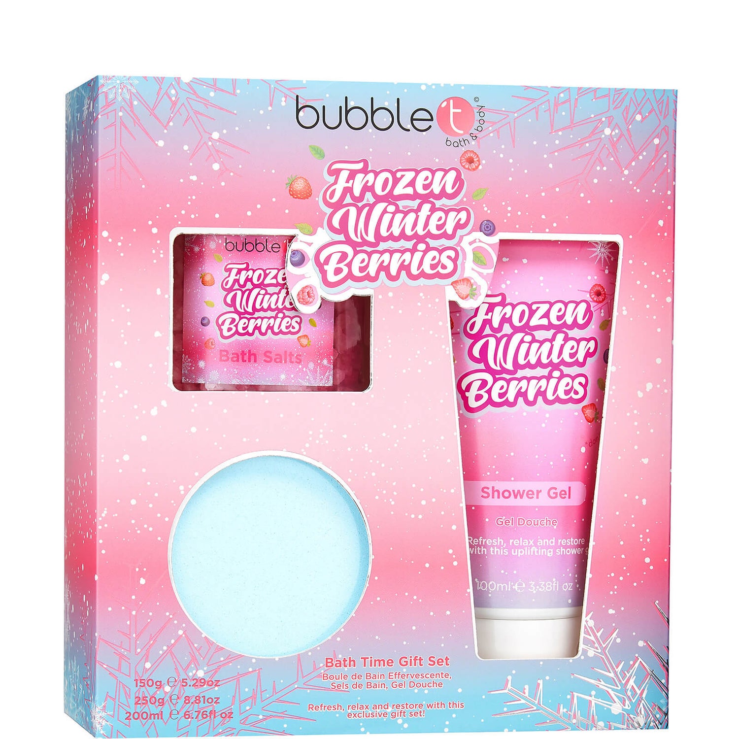 Selection Box Frozen Winter Berries Bubble T Cosmetics