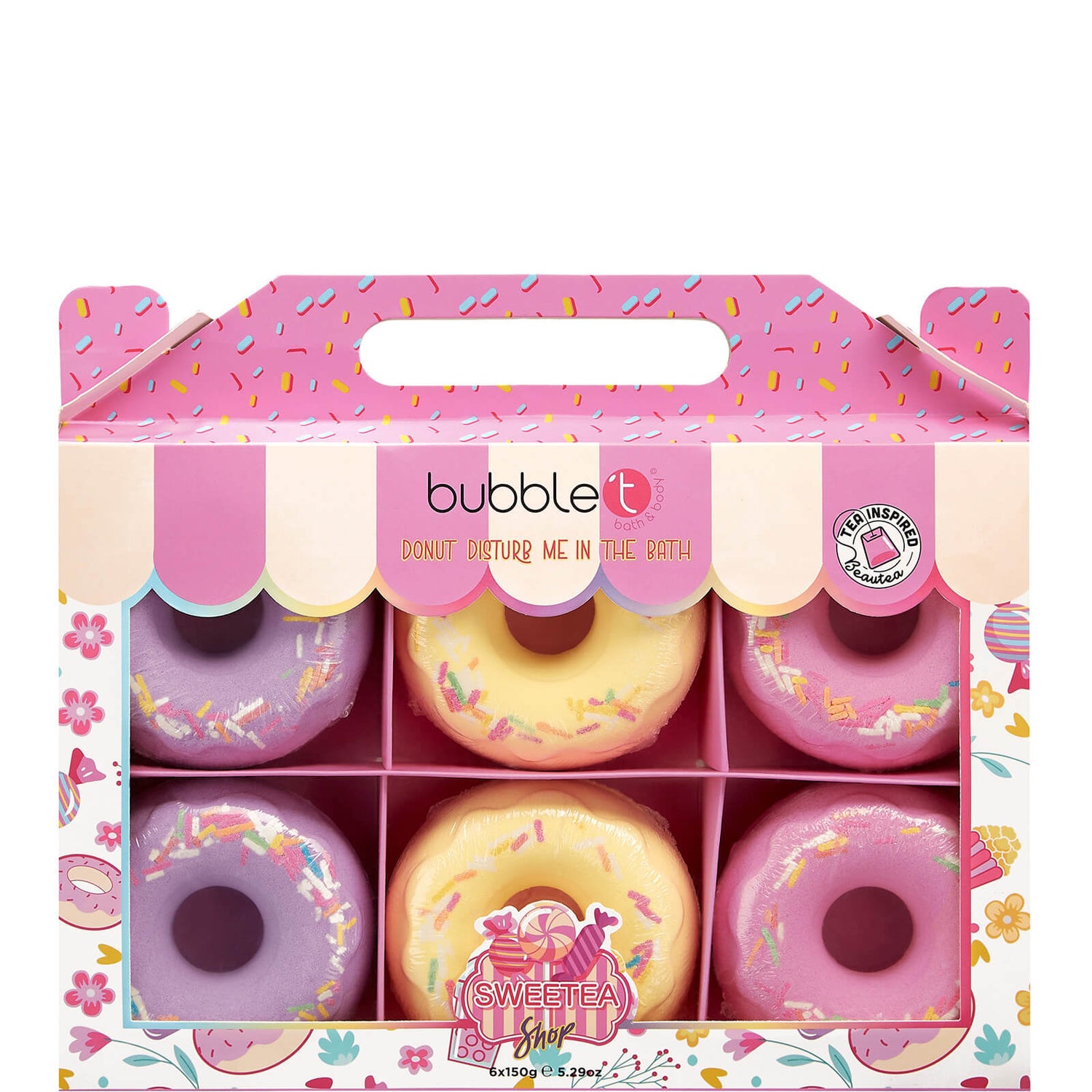 Bubble T Cosmetics Giant Donut Dárkový šumivý krém do koupele