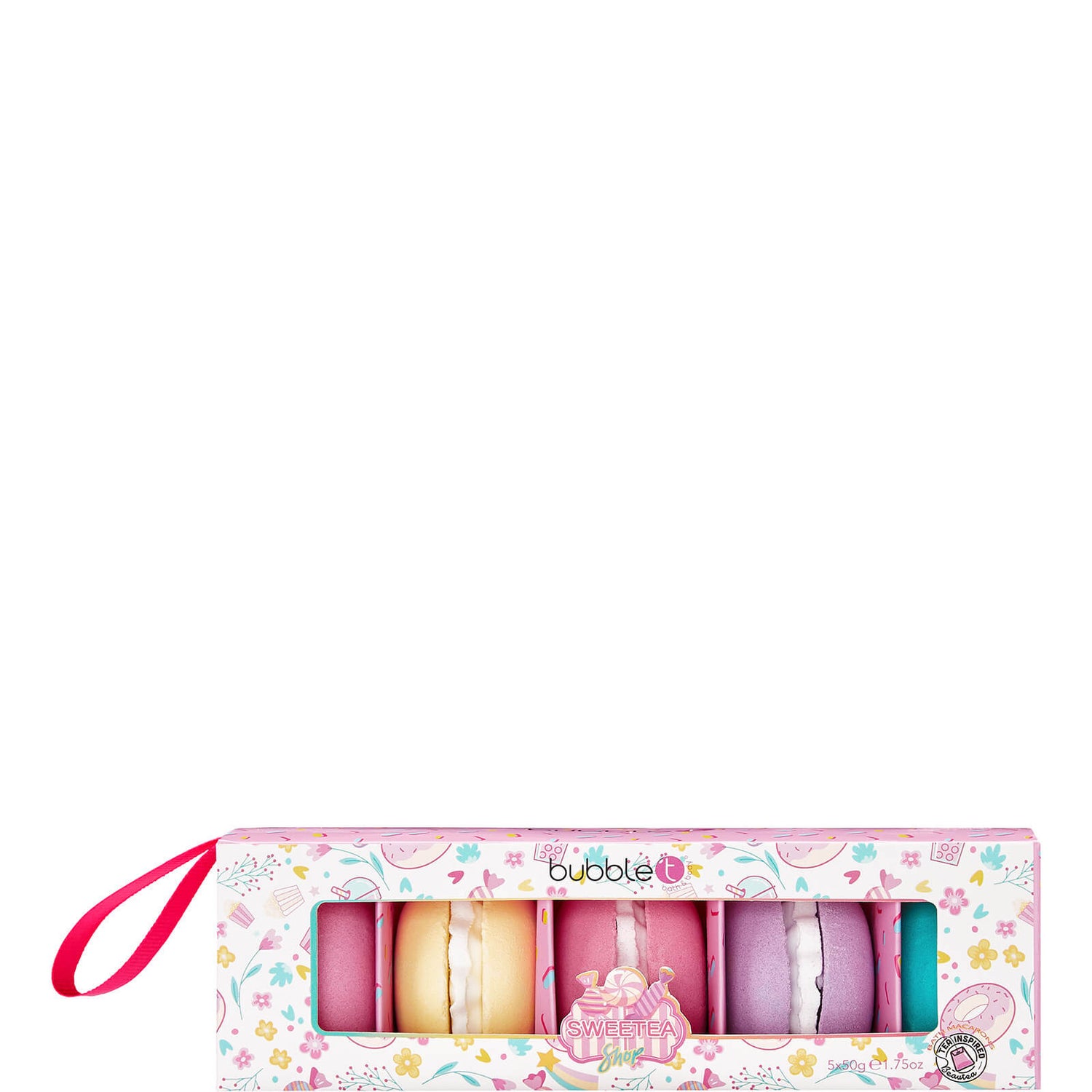 Bubble T Cosmetics Sweetea Macaron Bath Fizzer pentru baie