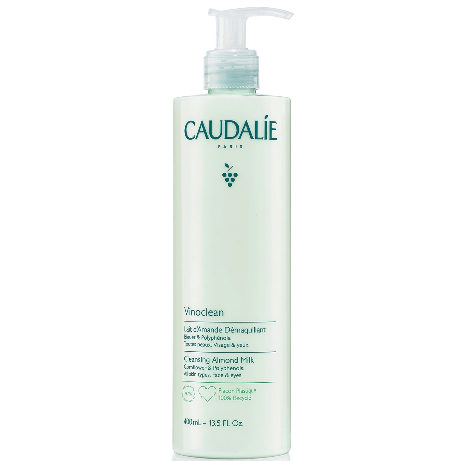 Очищающее молочко для лица Caudalie Vinoclean Supersize Cleansing Almond Milk, 400 мл