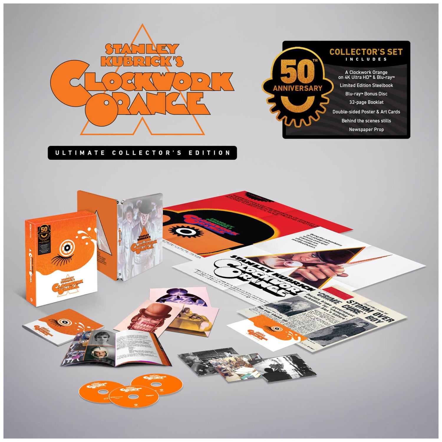 A Clockwork Orange - Zavvi Exclusive 4K Ultimate Collector?s Edition Steelbook (Includes 2D Blu-ray)
