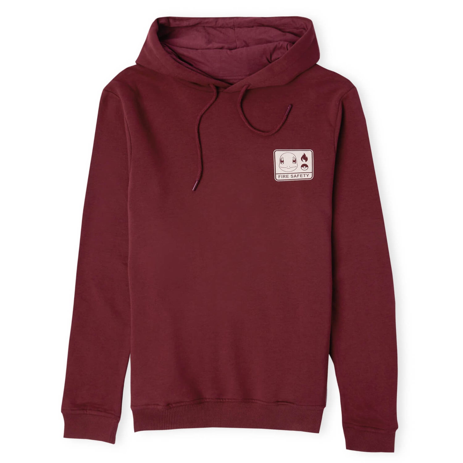 Pokémon Woodland Fire Safety Unisex Hoodie - Burgundy