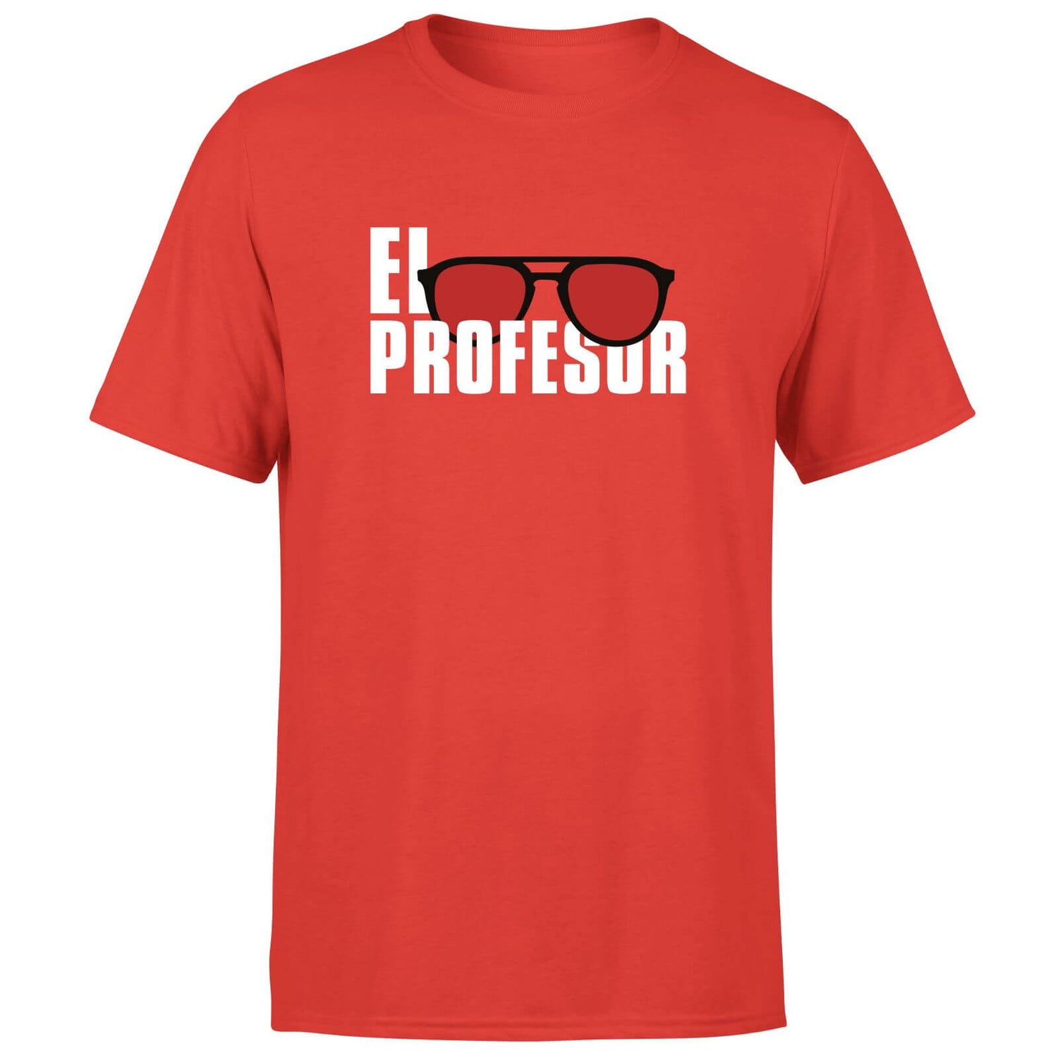 Money Heist El Profesor Men's T-Shirt - Rood - L - Rood