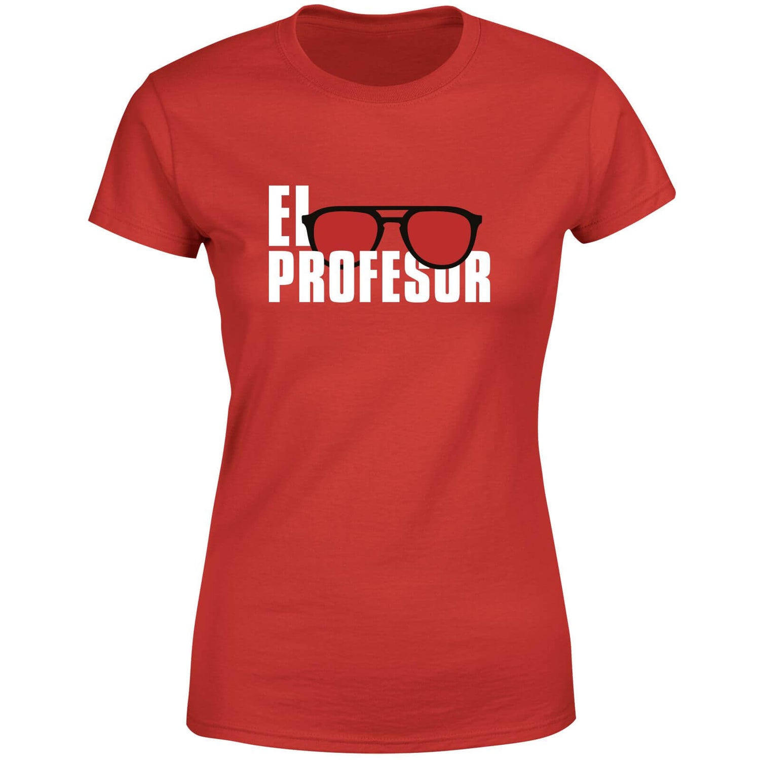 La Casa de Papel El Profesor T-Shirt Femme - Rouge