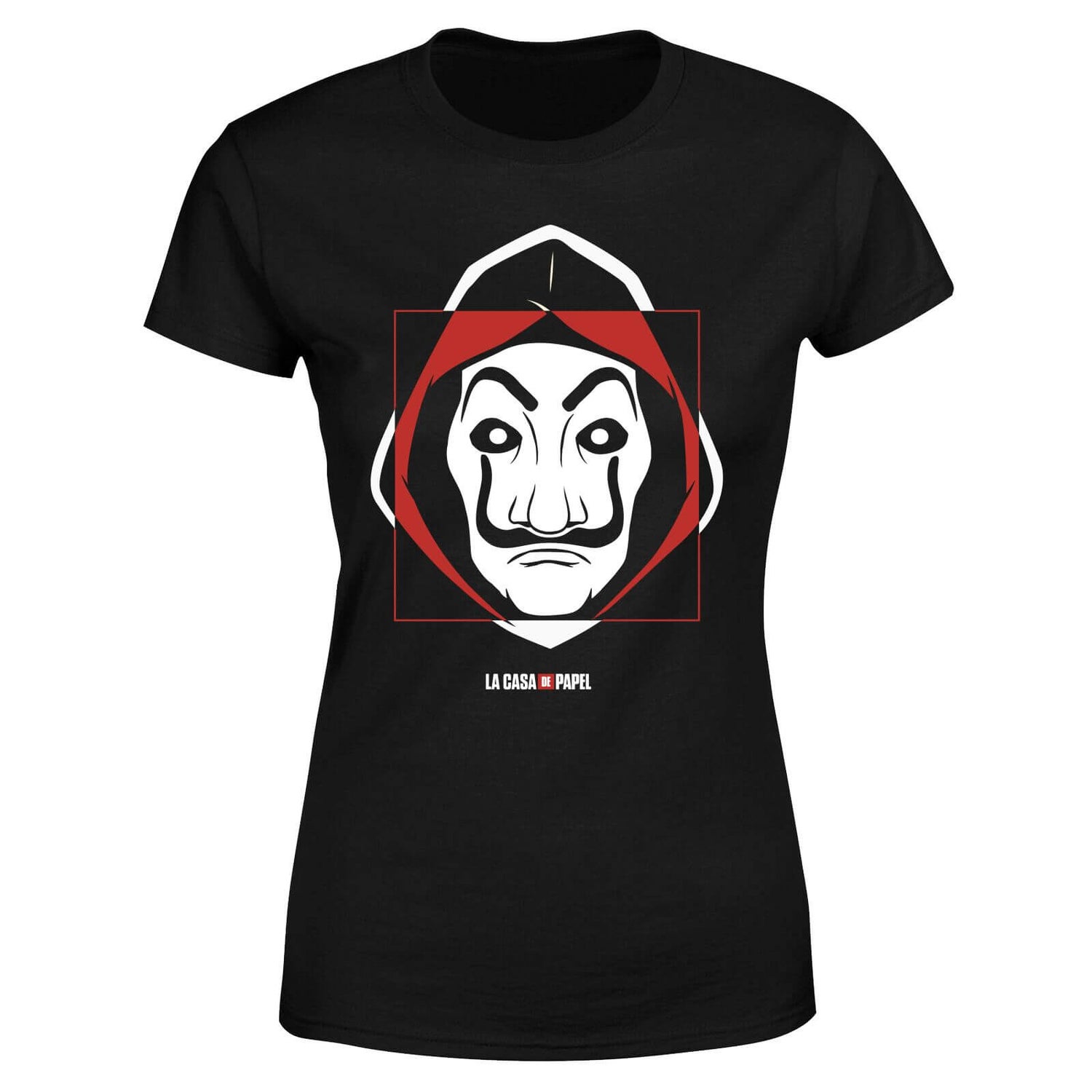 Camiseta Dali Mask para mujer de Money Heist - Negro