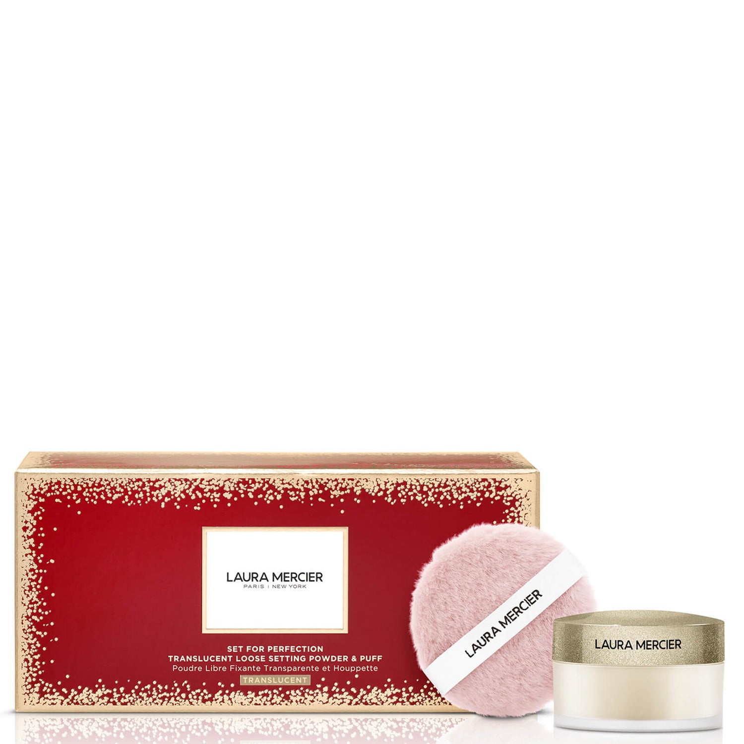 Laura Mercier Set For Perfection Translucent Loose Setting Powder and Puff Set 10g (Various Colours)