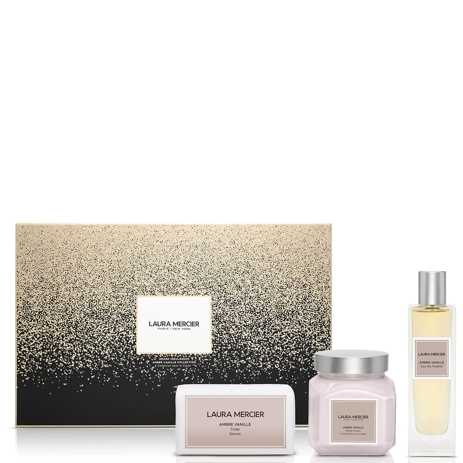 Colecția Laura Mercier Grand Indulgence Ambre Vanille (în valoare de £113.00)