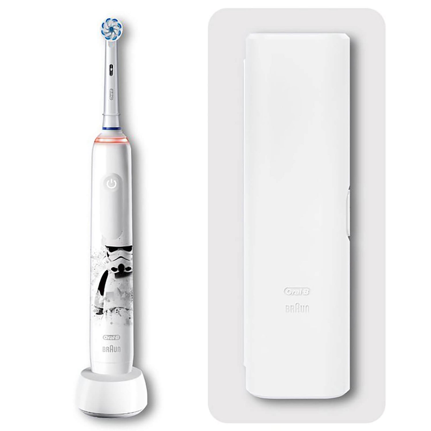 Oral-B Junior Special Edition Elektrische Zahnbürste Star Wars, Reiseetui, ab 6 Jahren, weiß