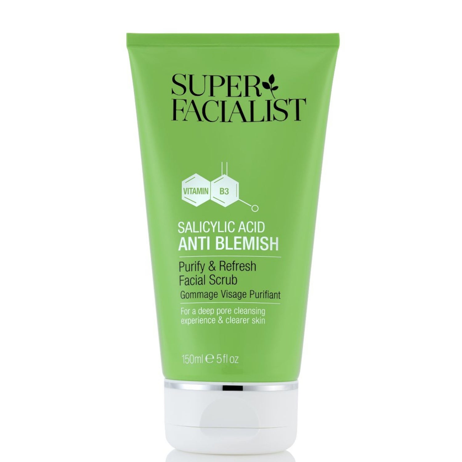 Super Facialist Salicylic Acid Anti Blemish Purify & Refresh Facial Scrub - 150ml