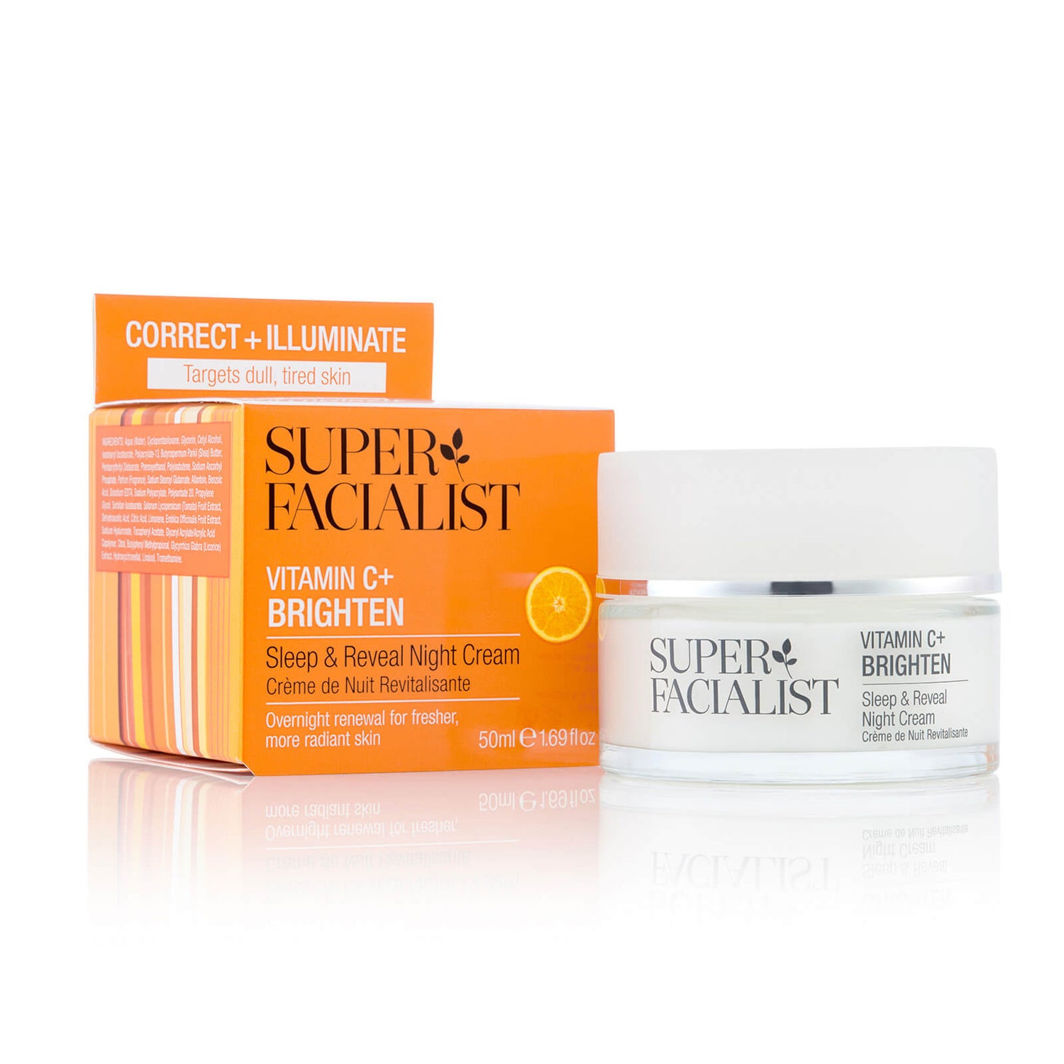 Crème de nuit Vitamin C+ Brighten Sleep & Reveal Super Facialist 50 ml