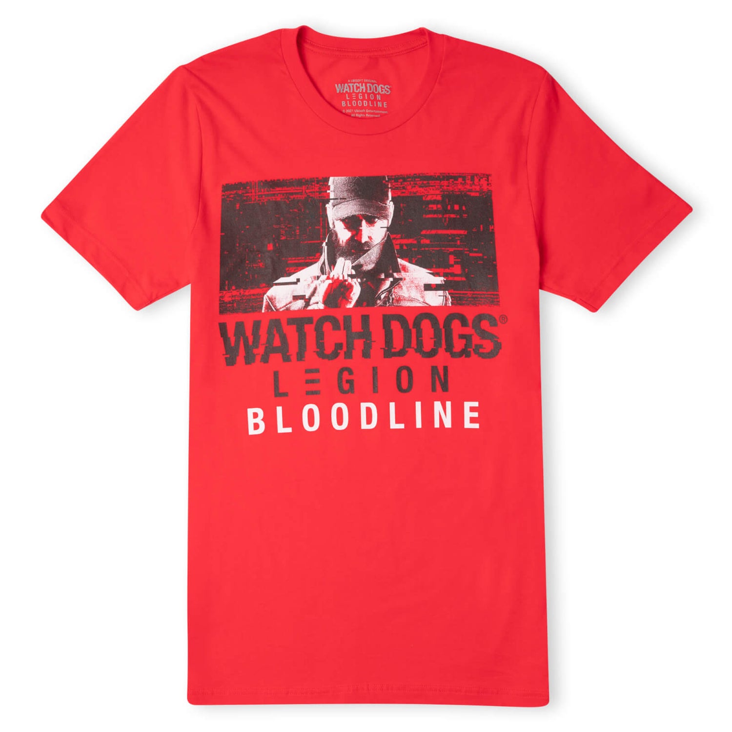 Camiseta Legion Aiden Glitch para hombre de Watch Dogs - Rojo