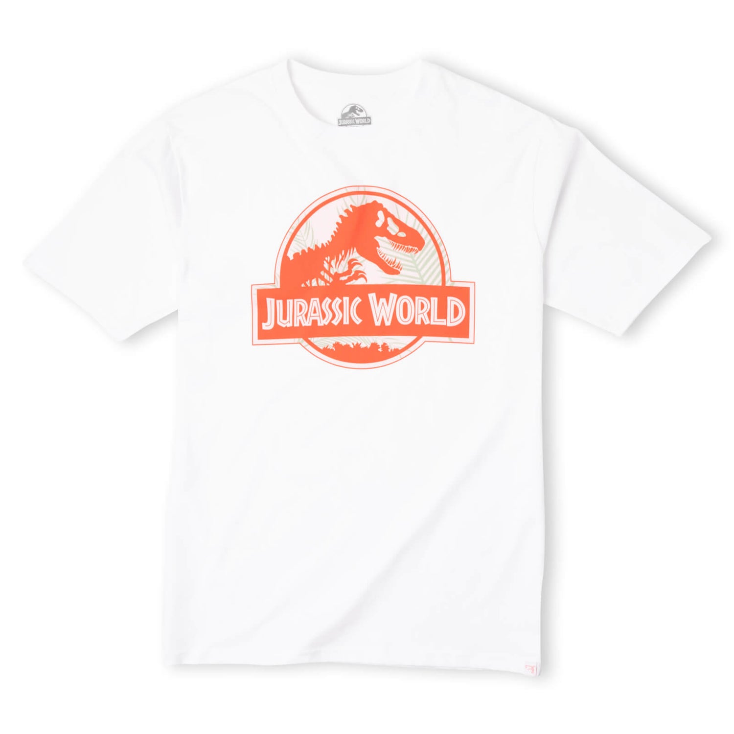 Jurassic World Pink Logo Oversized Heavyweight T-Shirt - White