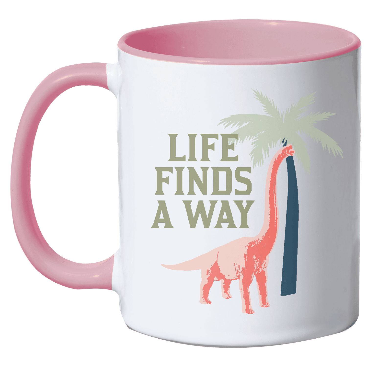 Jurassic World Life Finds A Way Mug - Pink