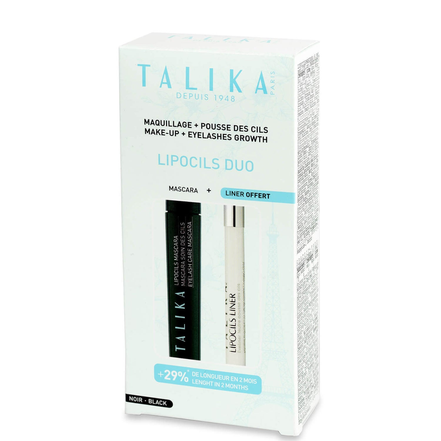 Набор для макияжа и роста ресниц Talika Lipocils Duo Makeup and Eyelash Growth Kit