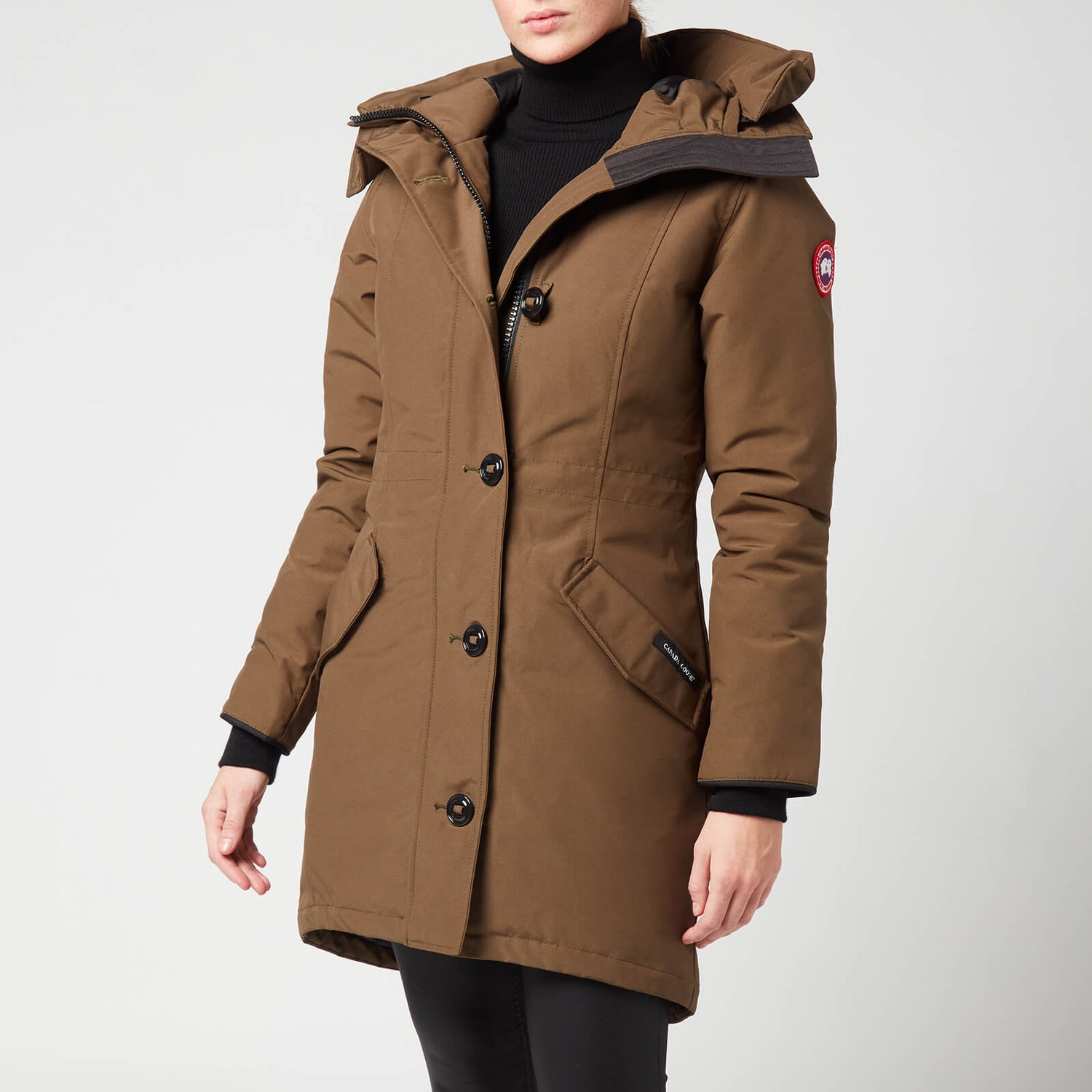 Canada Goose Women's Rossclair Parka - Notched Brim - Military Green - S