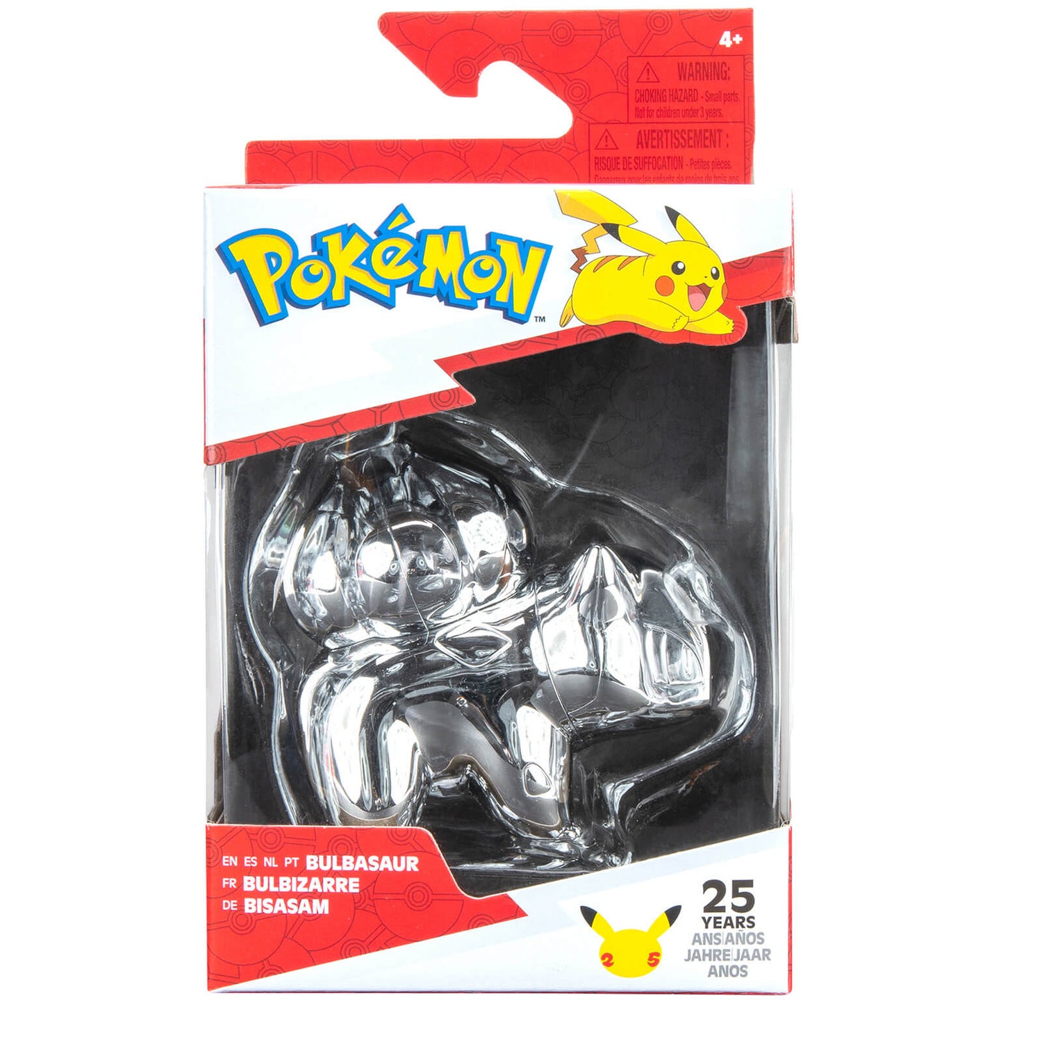 Pokémon 25th Celebration - 3 Inch Silver Bulbasaur Figure