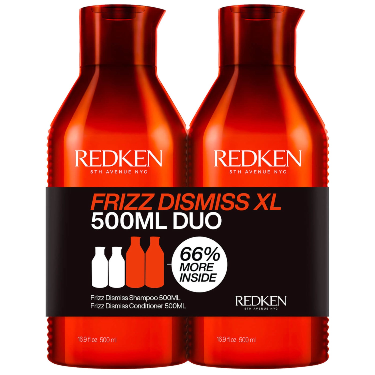 Redken Frizz Dismiss Shampoo and Conditioner Duo (2 x 500ml)
