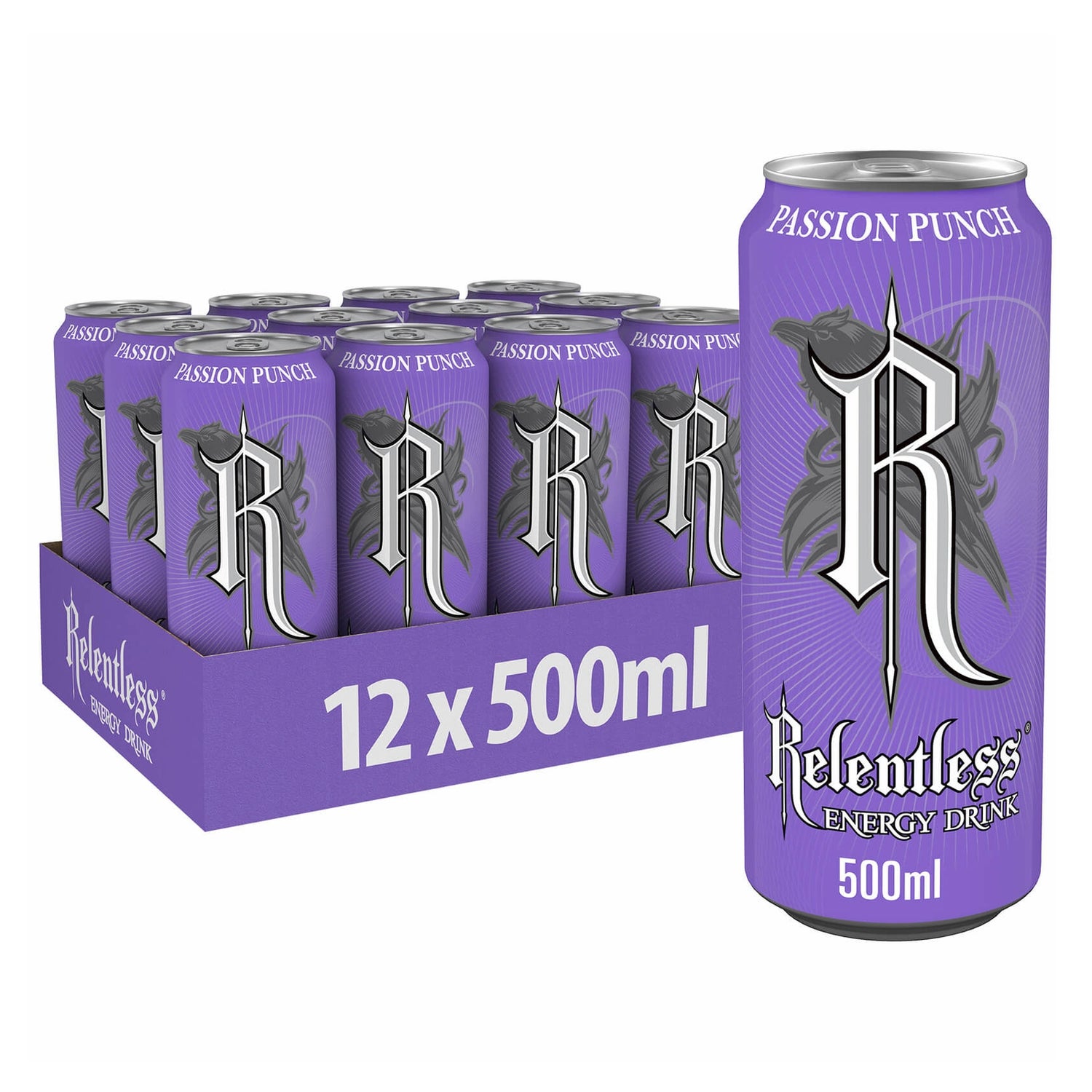 Relentless Passion Punch Energy Drink 12x500ml