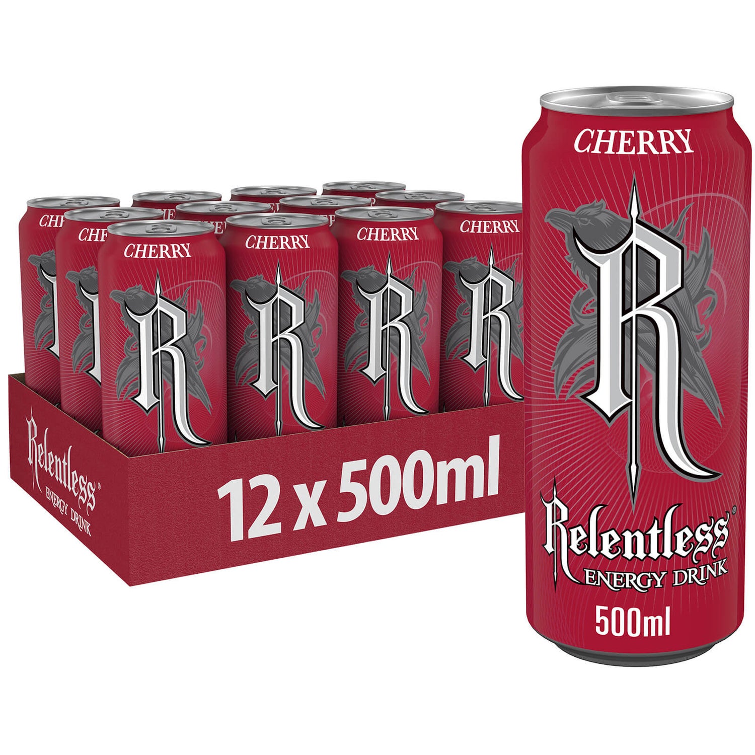 Relentless Cherry Energy Drink 12 x 500ml