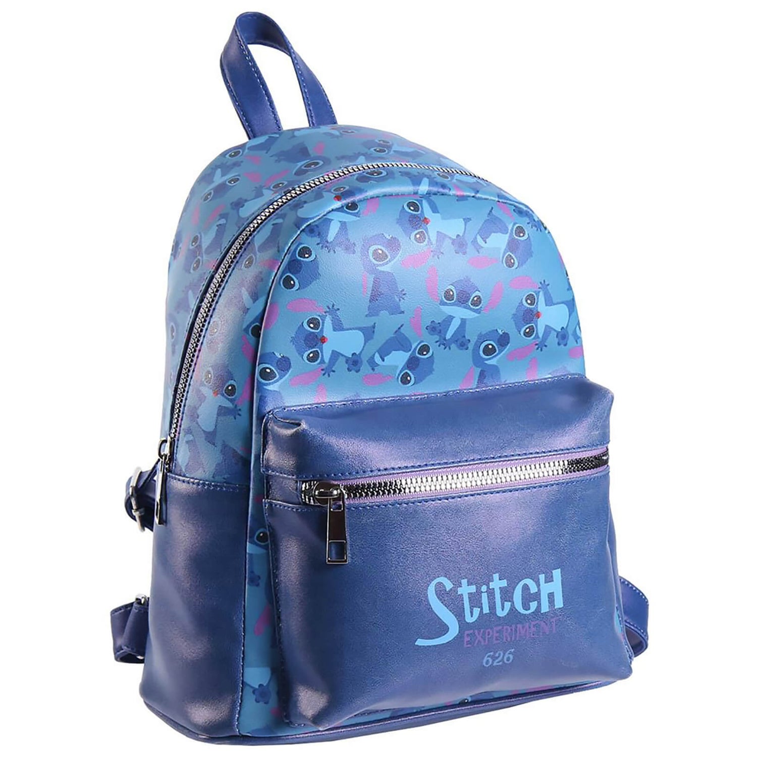 Disney Stitch Experiment 626 Faux-Leather Backpack