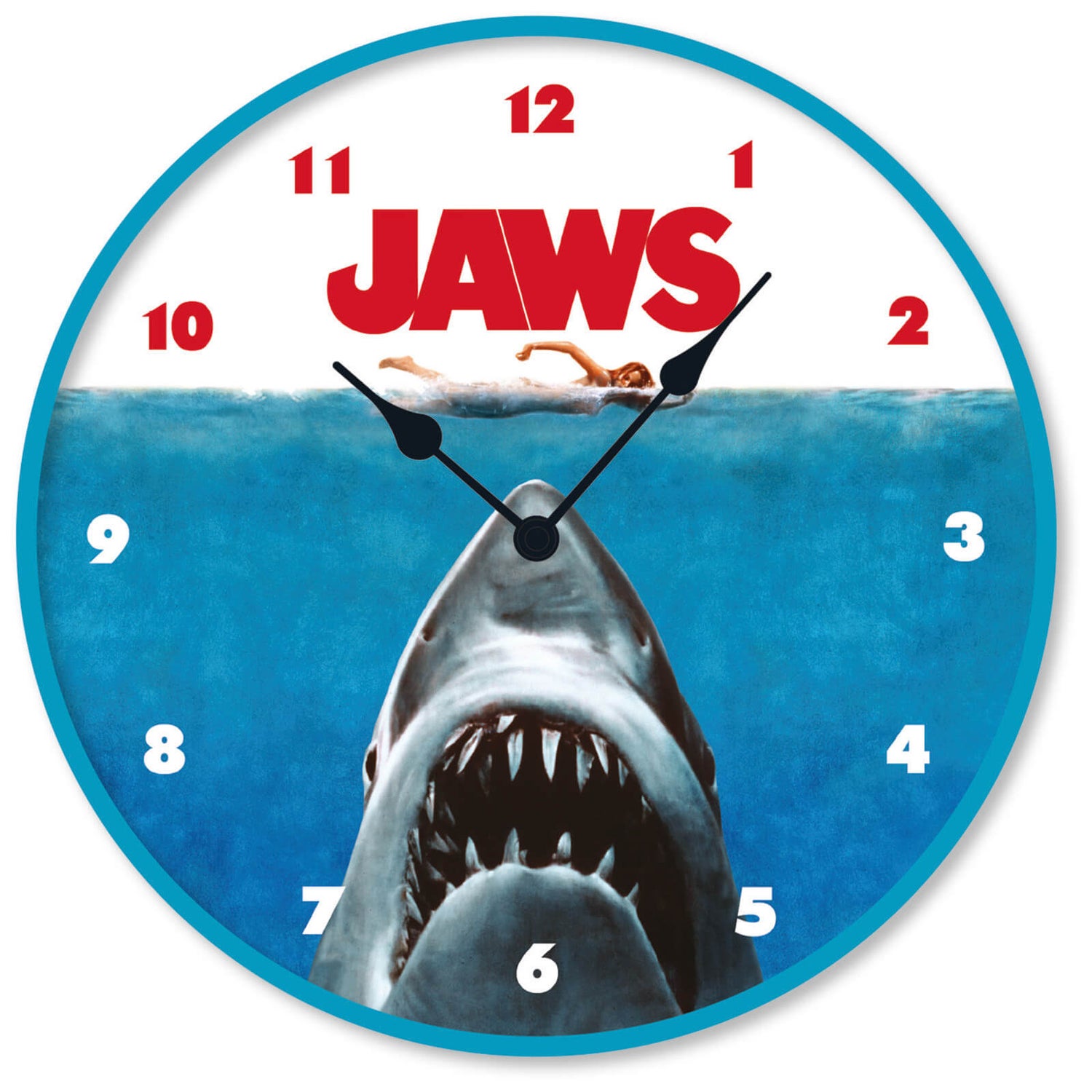 Jaws (Rising) Wall Clock