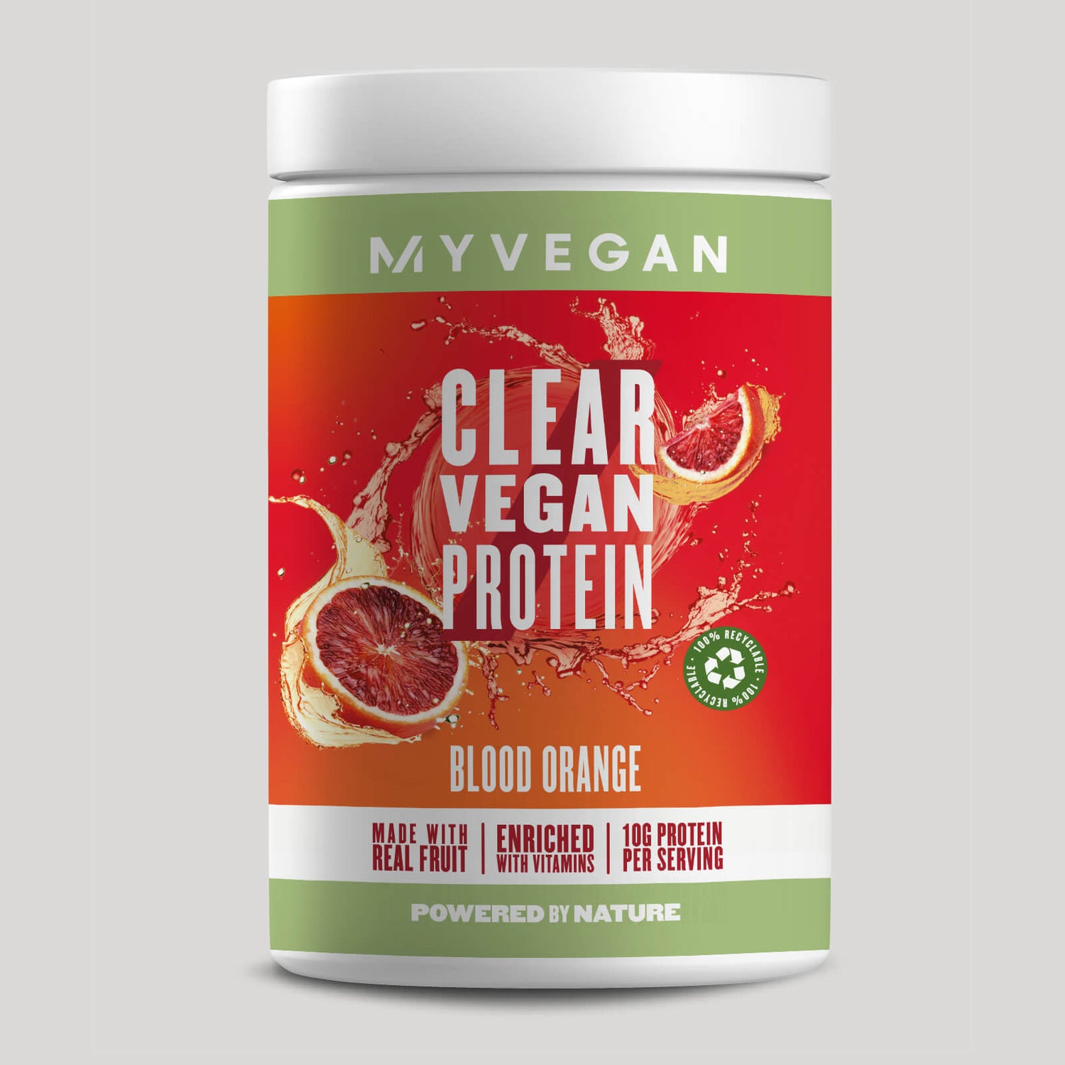 Clear Vegan Protein - 20raciones - Naranja Roja