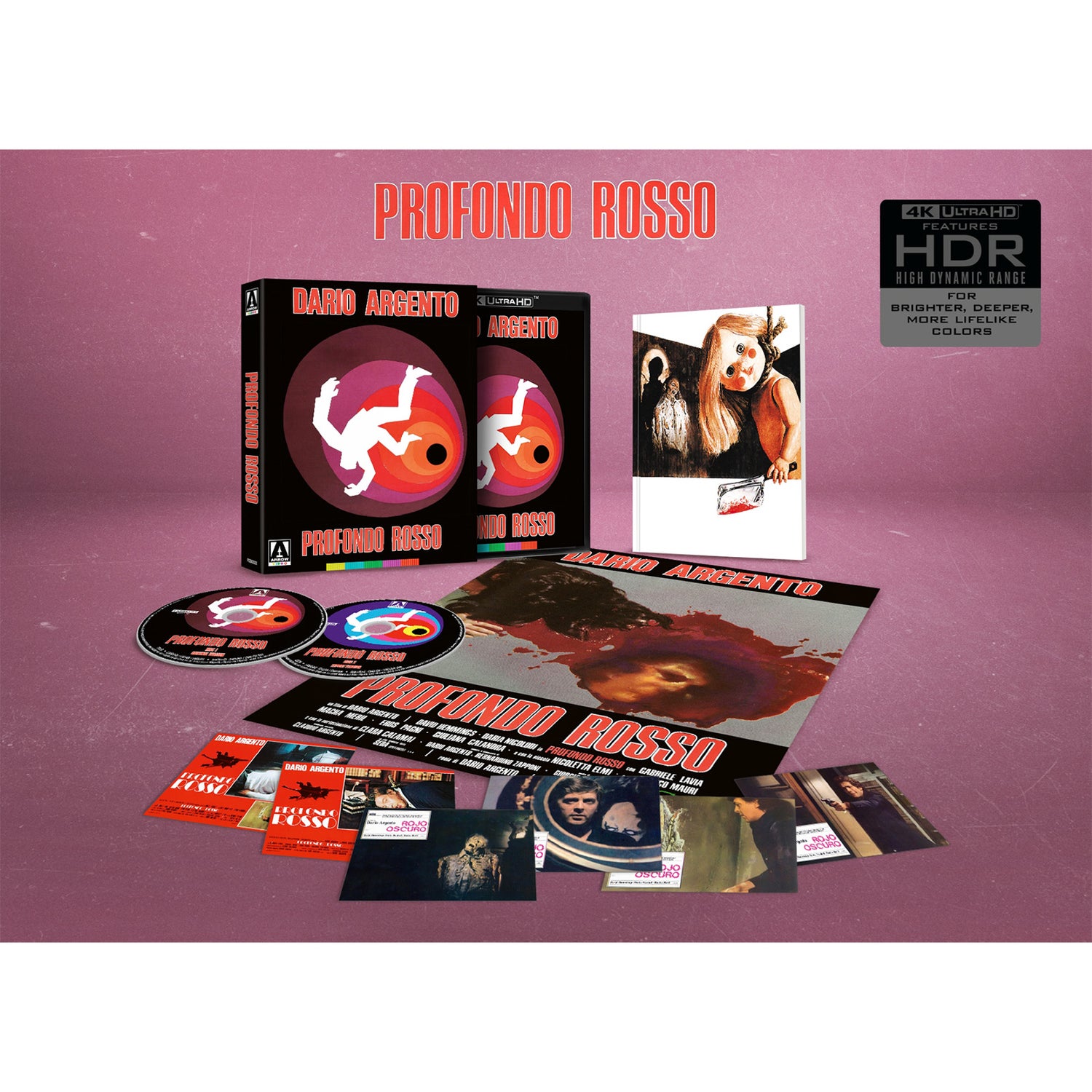 Deep Red | Arte Originale Slipcover | Limited Edition 4K UHD