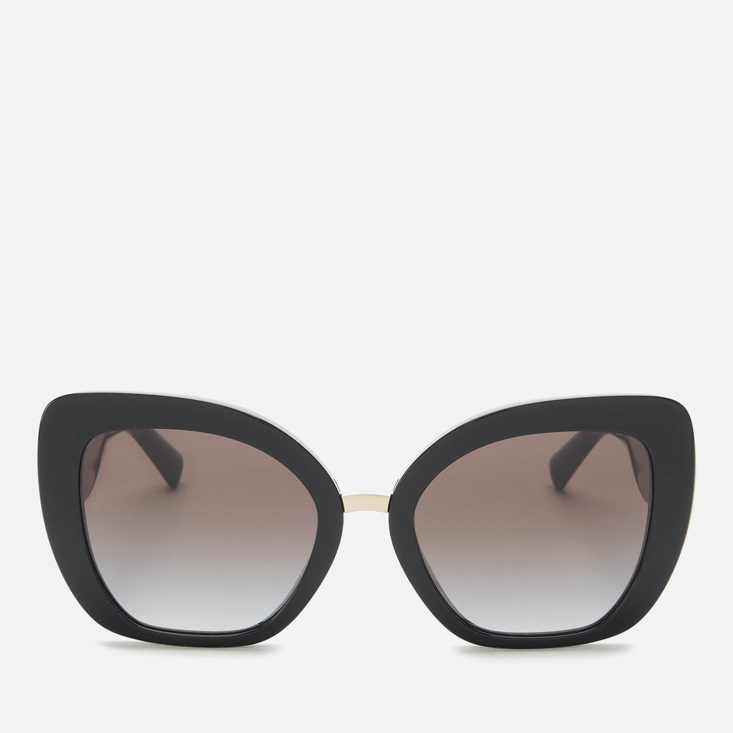 Valentino Women's Allure Acetate Cateye Sunglasses - Black/Gold