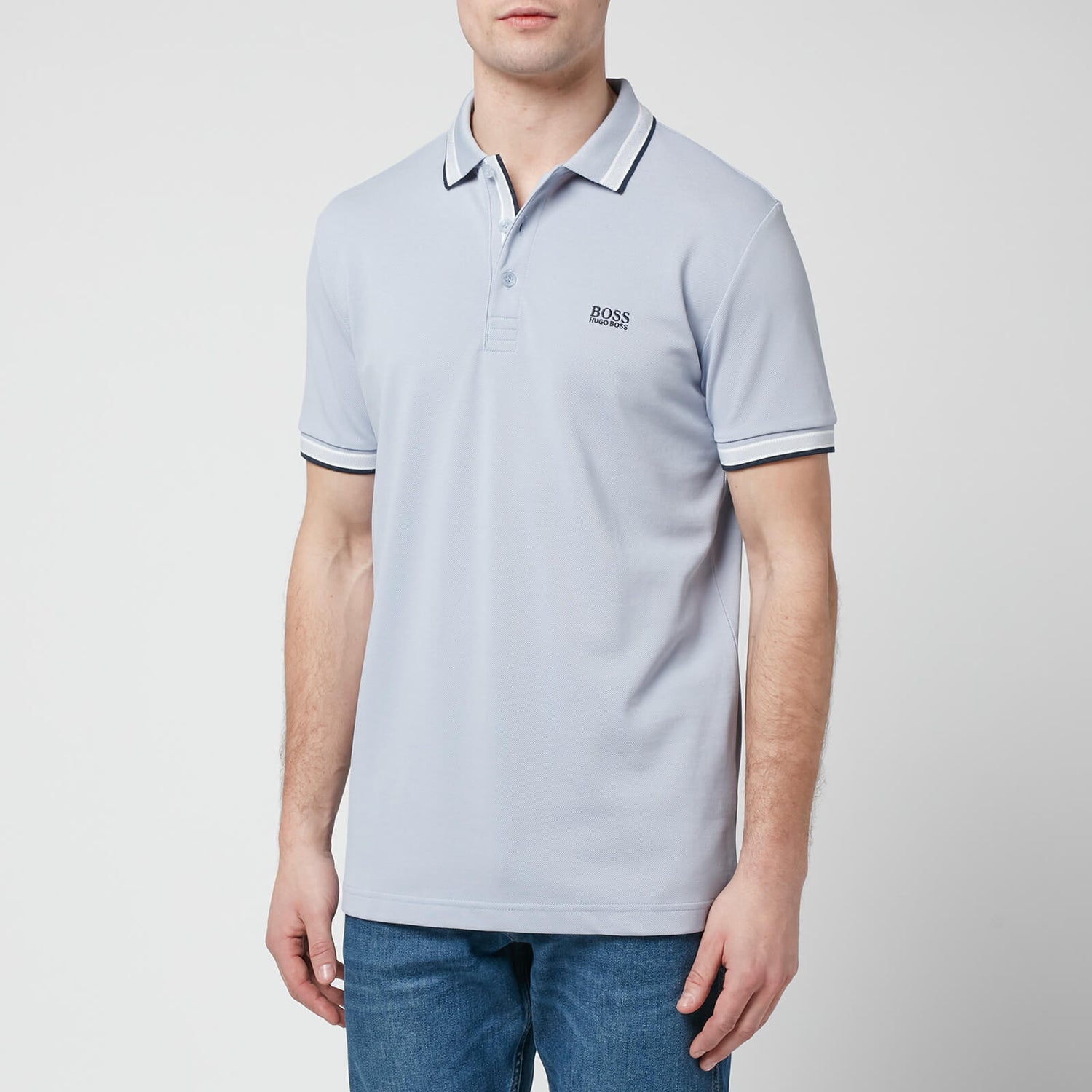 BOSS Green Men's Paddy Polo Shirt - Open Blue