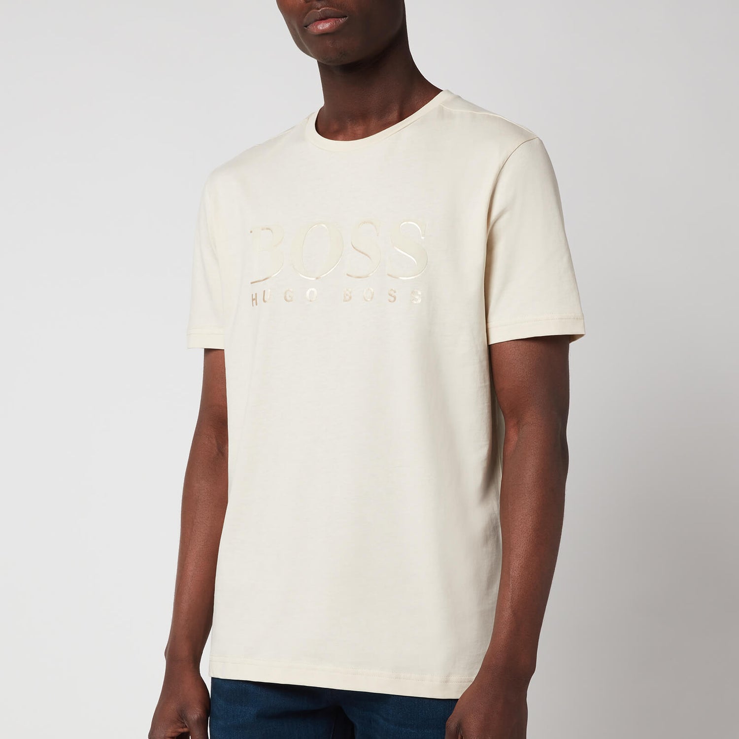 BOSS Green Men's Logo 3 T-Shirt - Open White - S
