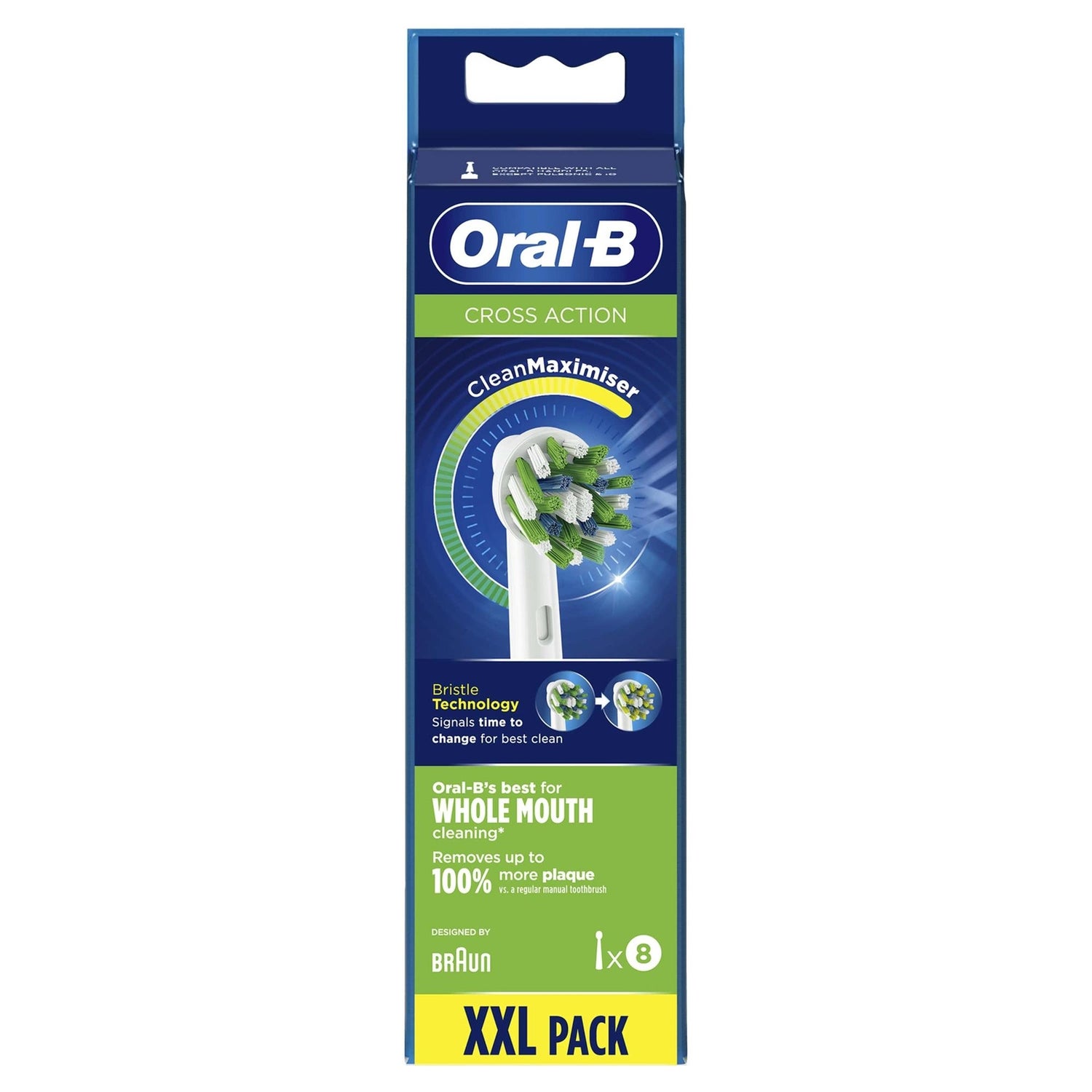 Oral-B Cross Action Opzetborstels, Verpakking Van 8