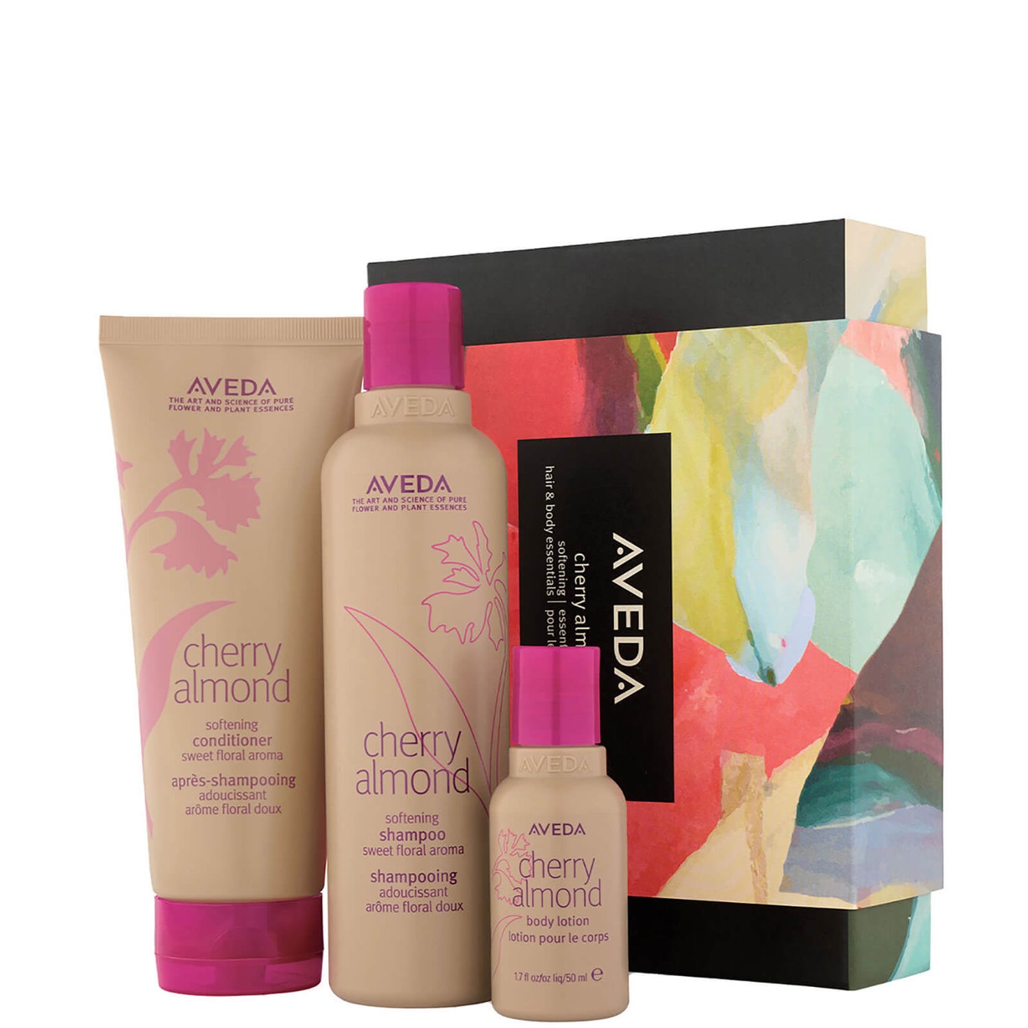 Aveda Cherry Almond Softening Hair and Body Essentials Set