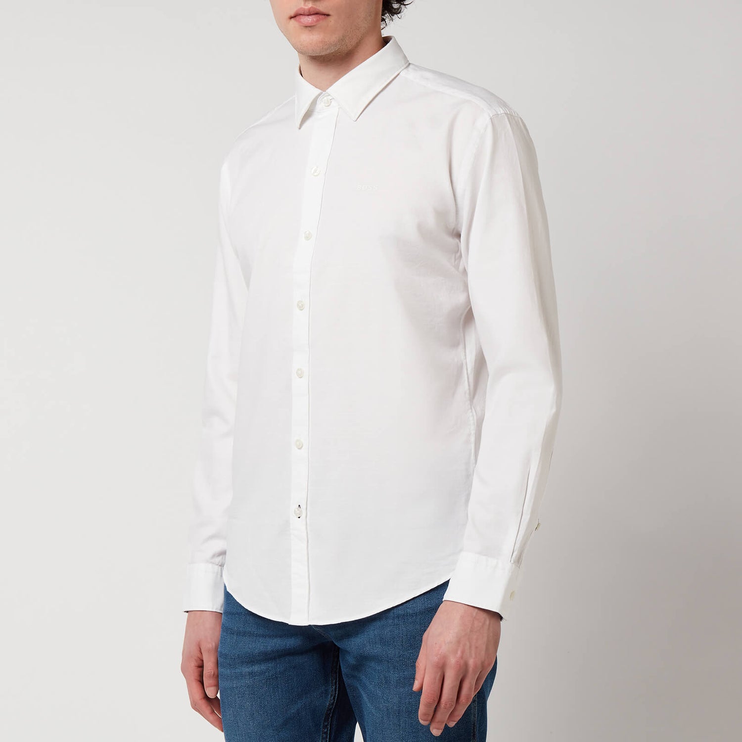 BOSS Black Men's Robbie Shirt - White