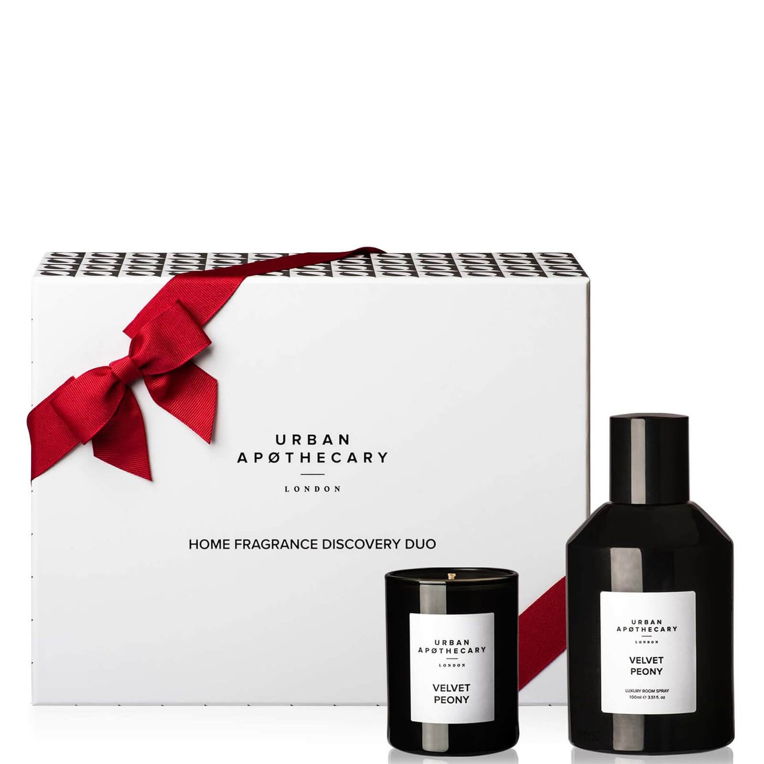 Urban Apothecary Velvet Peony Home Fragrance Duo - 100ml Room Spray and 70g Candle