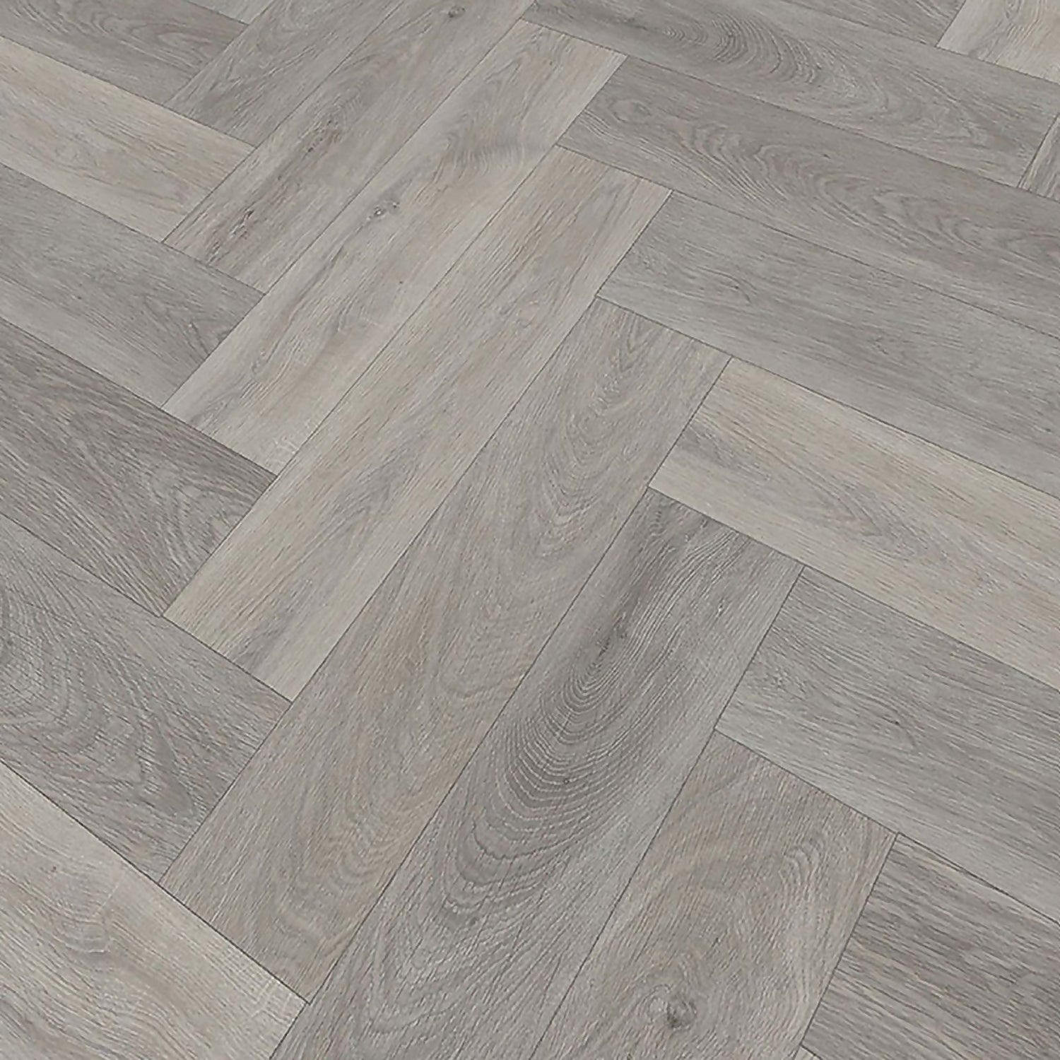 5 5mm Light Grey Oak Herringbone Spc, Grey Vinyl Floor Tiles Homebase