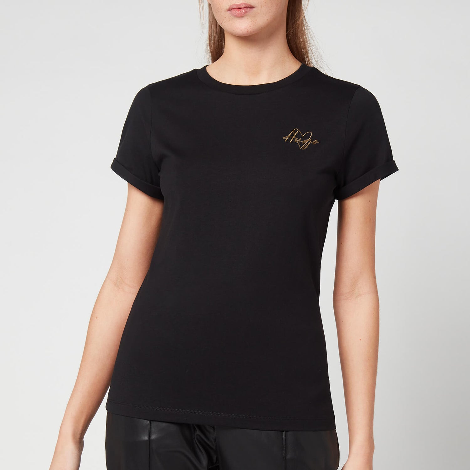 HUGO Women's The Slim T-Shirt 14 - Black - XS